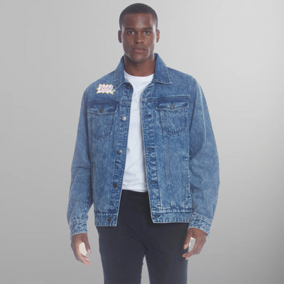 Men's Chucky Placement Nickelodeon Denim Jacket - FINAL SALE Men's Jackets Members Only | Indigo