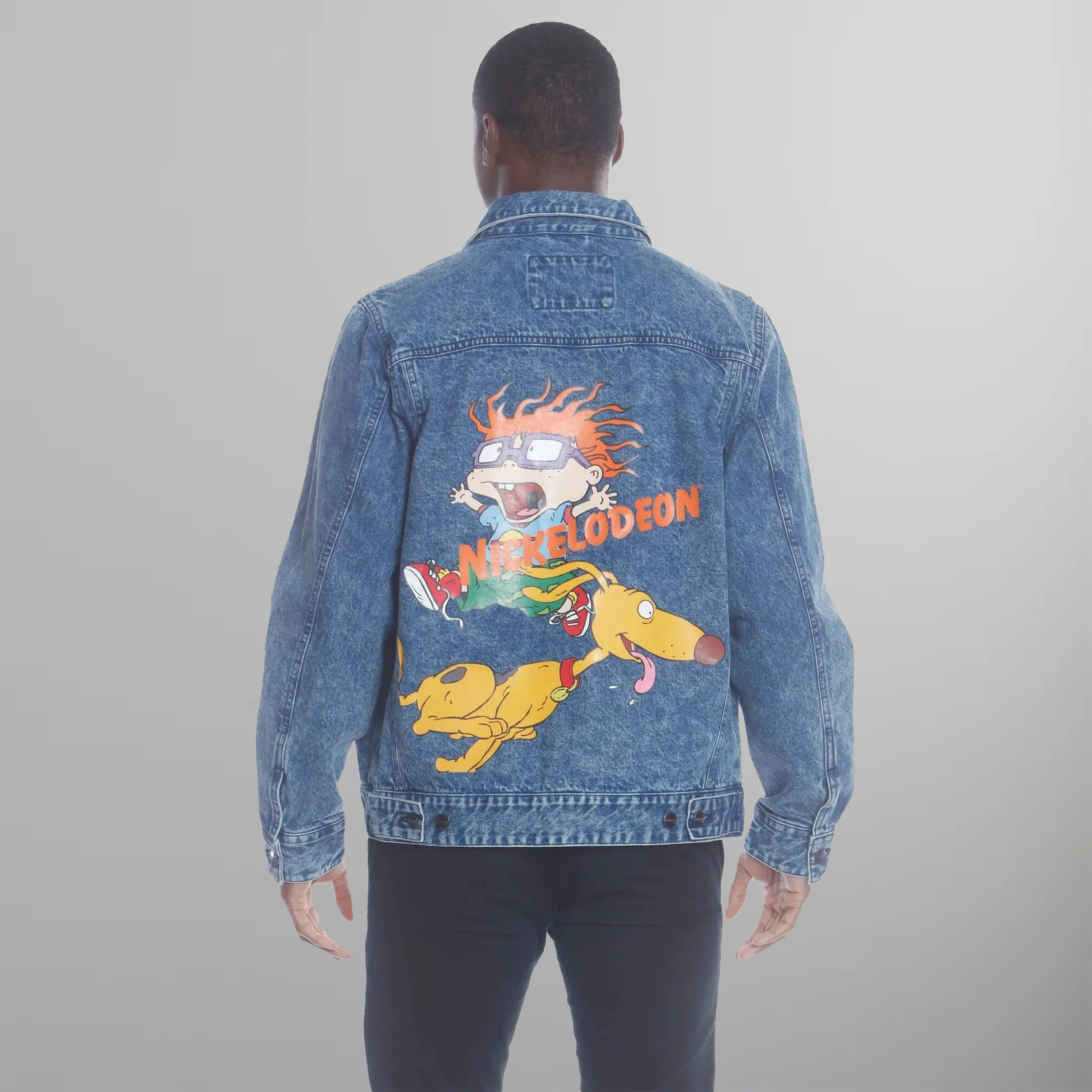 Men's Chucky Placement Nickelodeon Denim Jacket - FINAL SALE Men's Jackets Members Only 