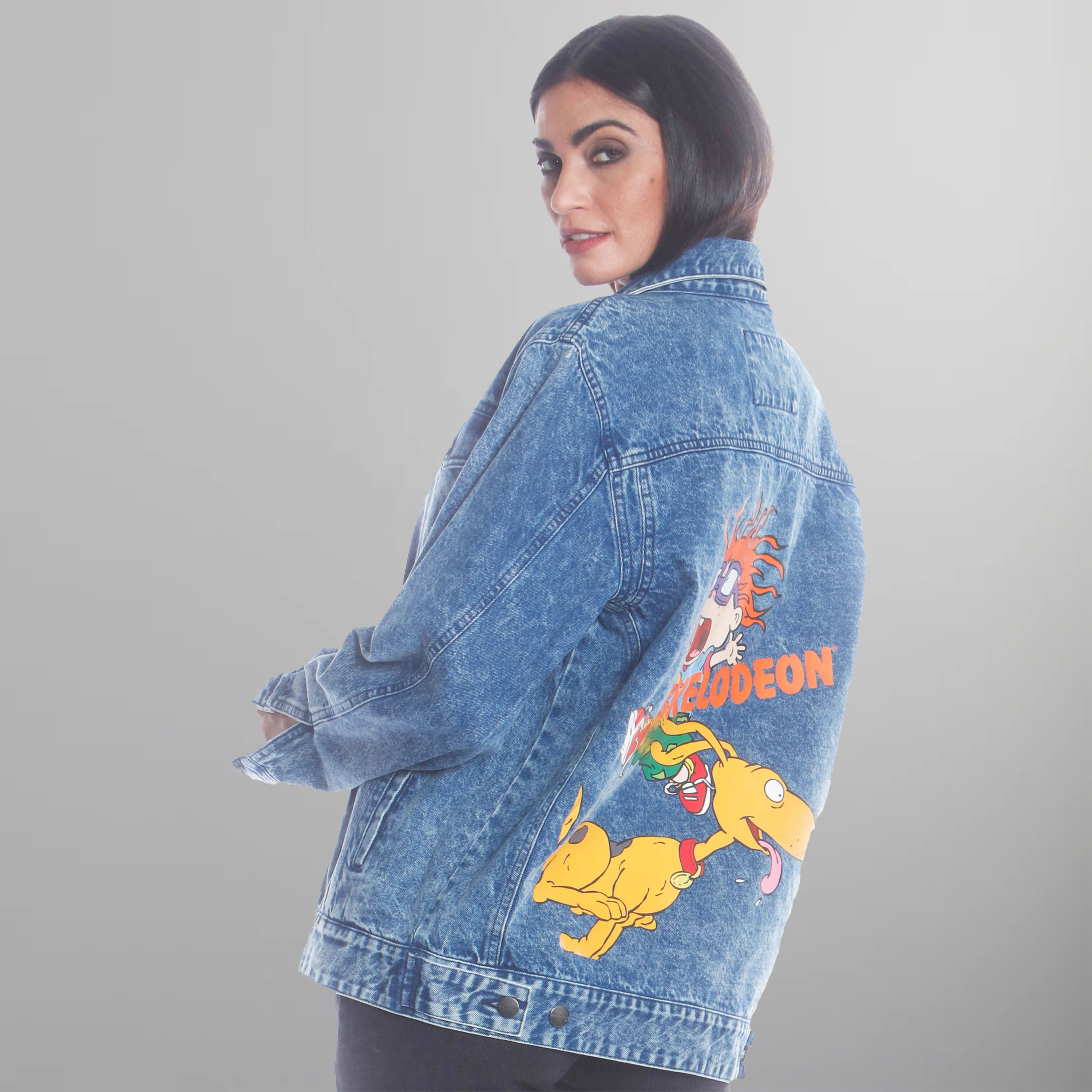 Women's Chucky Placement Denim Oversized Jacket - FINAL SALE Womens Jacket Members Only 