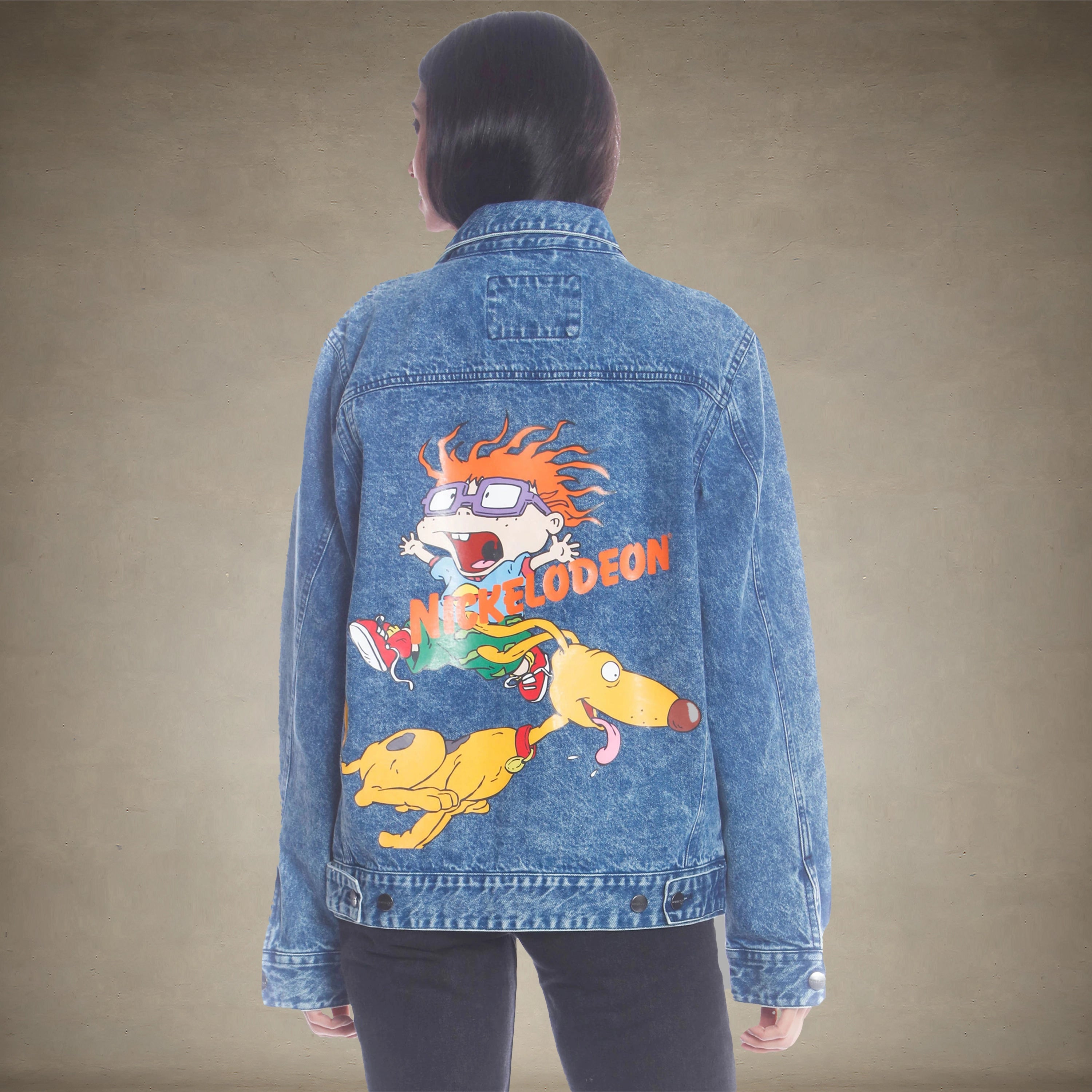 Women's Chucky Placement Denim Oversized Jacket - FINAL SALE Womens Jacket Members Only Indigo 