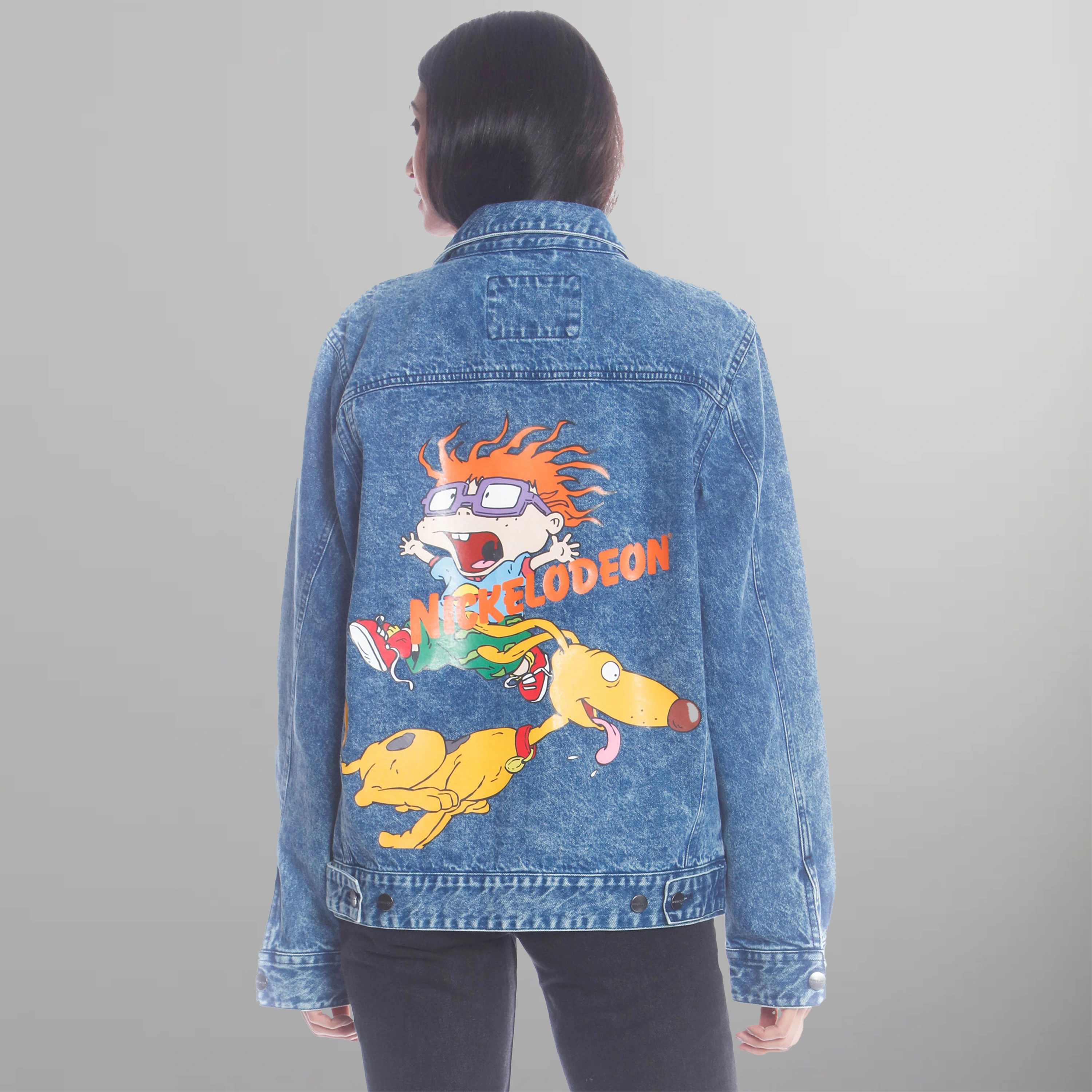 Women's Chucky Placement Denim Oversized Jacket - FINAL SALE Womens Jacket Members Only 