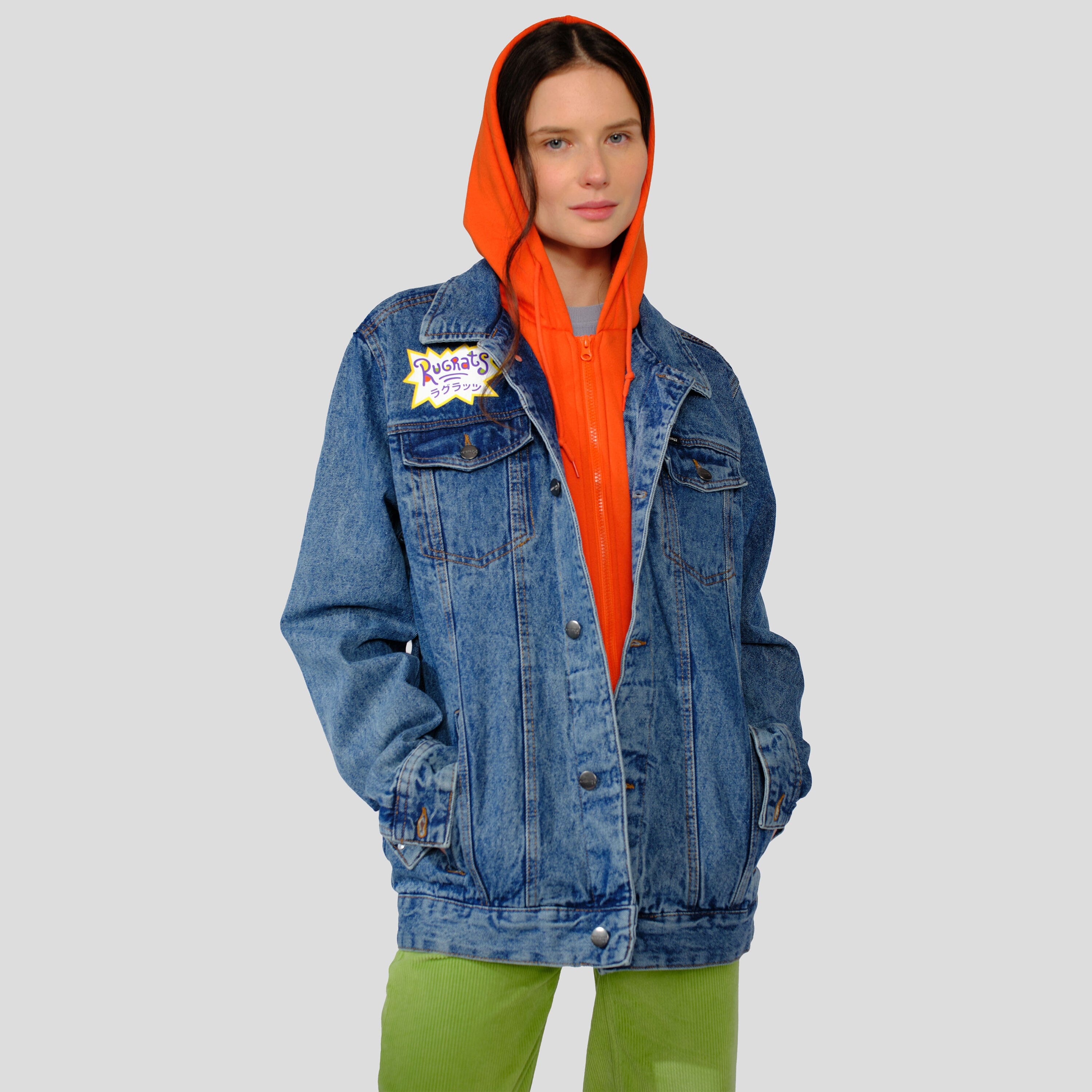 Women's Chucky Hoodie Trucker Oversized Jacket - FINAL SALE Womens Jacket Members Only 