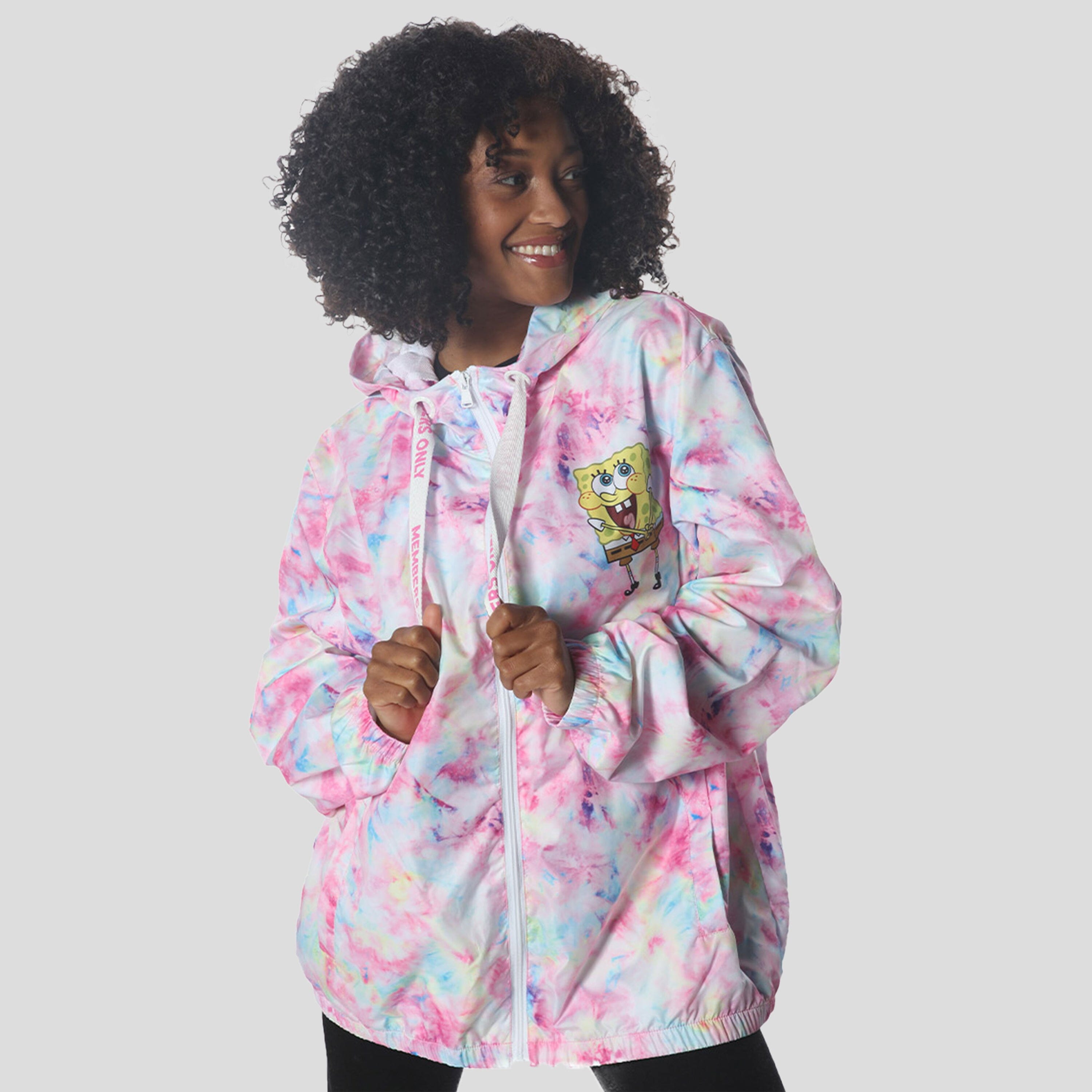 Women's SpongeBob Full Zip Jacket - FINAL SALE Womens Jacket Members Only 