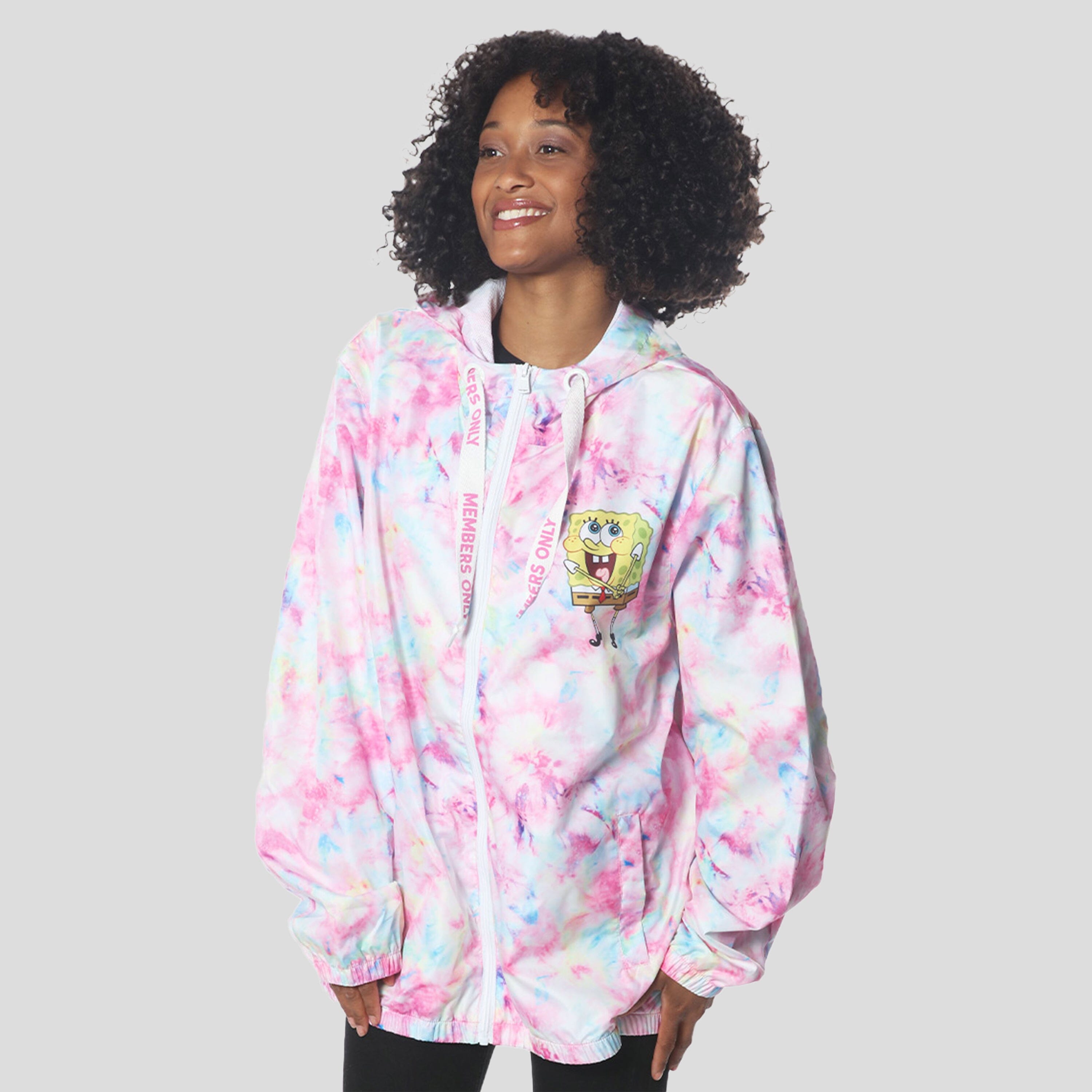 Women's SpongeBob Full Zip Jacket - FINAL SALE Womens Jacket Members Only 