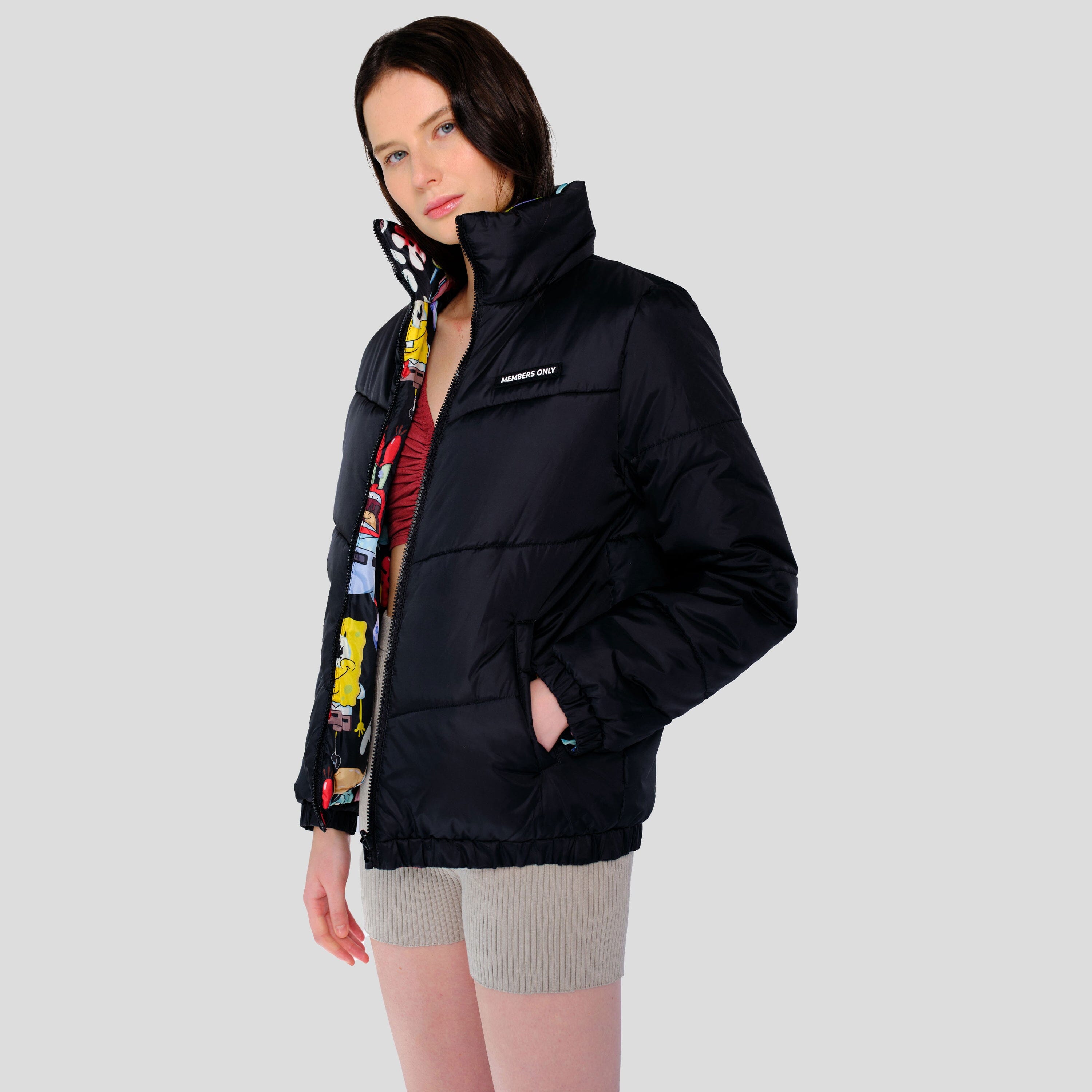 Only Tall hooded padded jacket in bright blue | ASOS