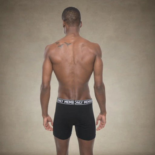 Men's 3PK Cotton Spandex Boxer Brief - Black/White/Grey - FINAL SALE Briefs Members Only® 