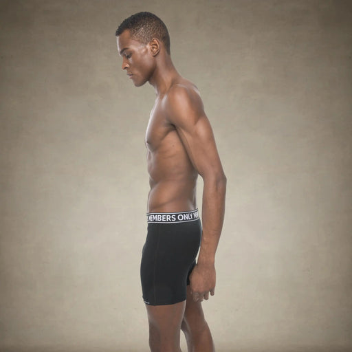 Men's 3PK Cotton Spandex Boxer Brief - Black/White/Grey - FINAL SALE Briefs Members Only® 
