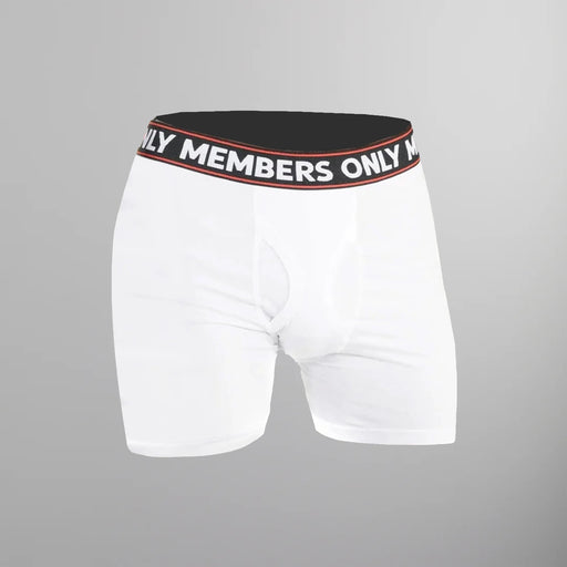 Men's 3 Pack Poly Spandex Athletic Stripe Boxer Briefs - Black White Stripe - FINAL SALE Briefs Members Only® 