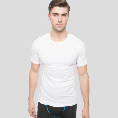 Members Only Men's 3PK Cotton Crew Neck T-Shirt - White Men's Sleep Shirt Members Only 