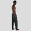 Men's Flannel Sleep Pants Logo Elastic - Teal Sleepwear Pants Members Only 