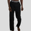 Men's Jersey Sleep Pant Logo Elastic - Black Men's Sleep Pant Members Only 