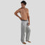 Men's Jersey Sleep Pant Logo Elastic - Grey Men's Sleep Pant Members Only 