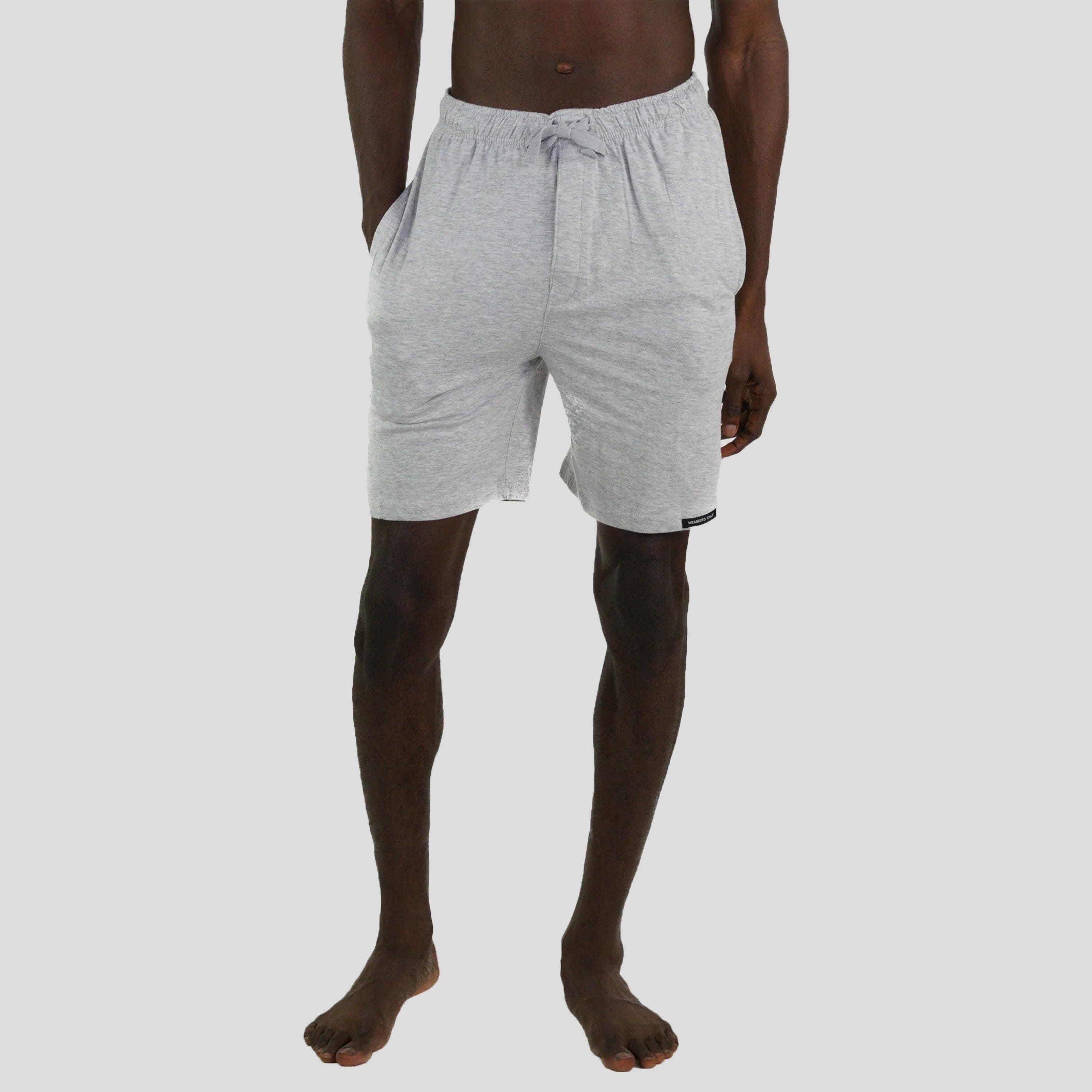 Men's Jersey Sleep Shorts - Grey Men's Sleep Pant Members Only 
