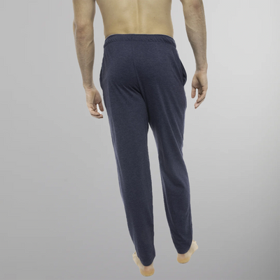 Men's Heather Contrast Elastic Sleep Pants - Blue Turq - FINAL SALE Men's Sleep Pant Members Only 