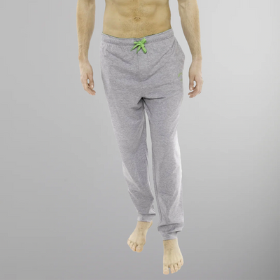 Men's Heather Contrast Elastic Sleep Pants - Grey Green - FINAL SALE Men's Sleep Pant Members Only Grey Green SMALL 