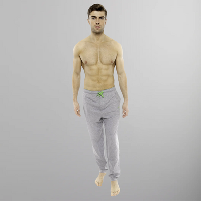 Men's Heather Contrast Elastic Sleep Pants - Grey Green - FINAL SALE Men's Sleep Pant Members Only 