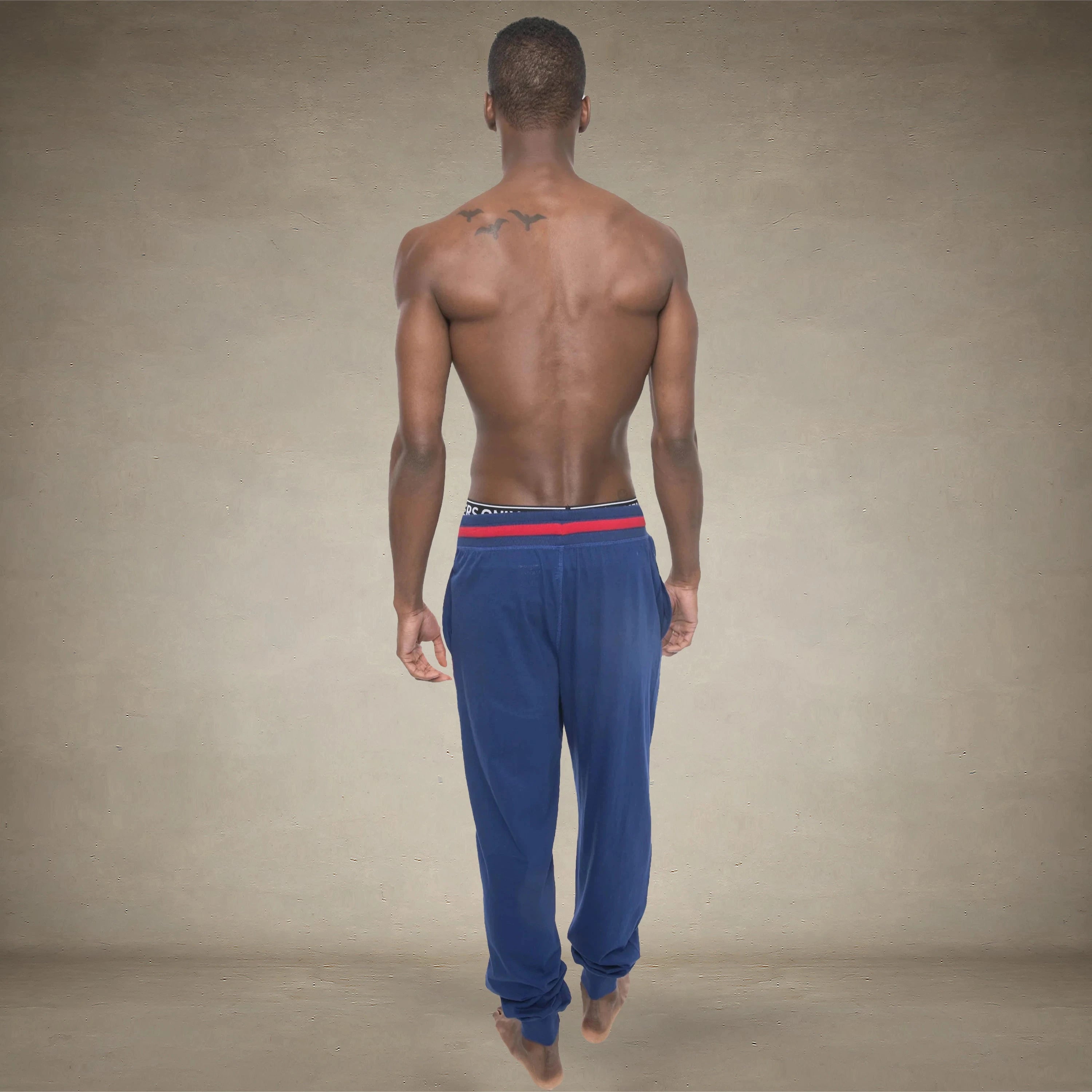 Men's Logo Leg Jersey Sleep Jogger - Royal - FINAL SALE Men's Sleep Pant Members Only® 