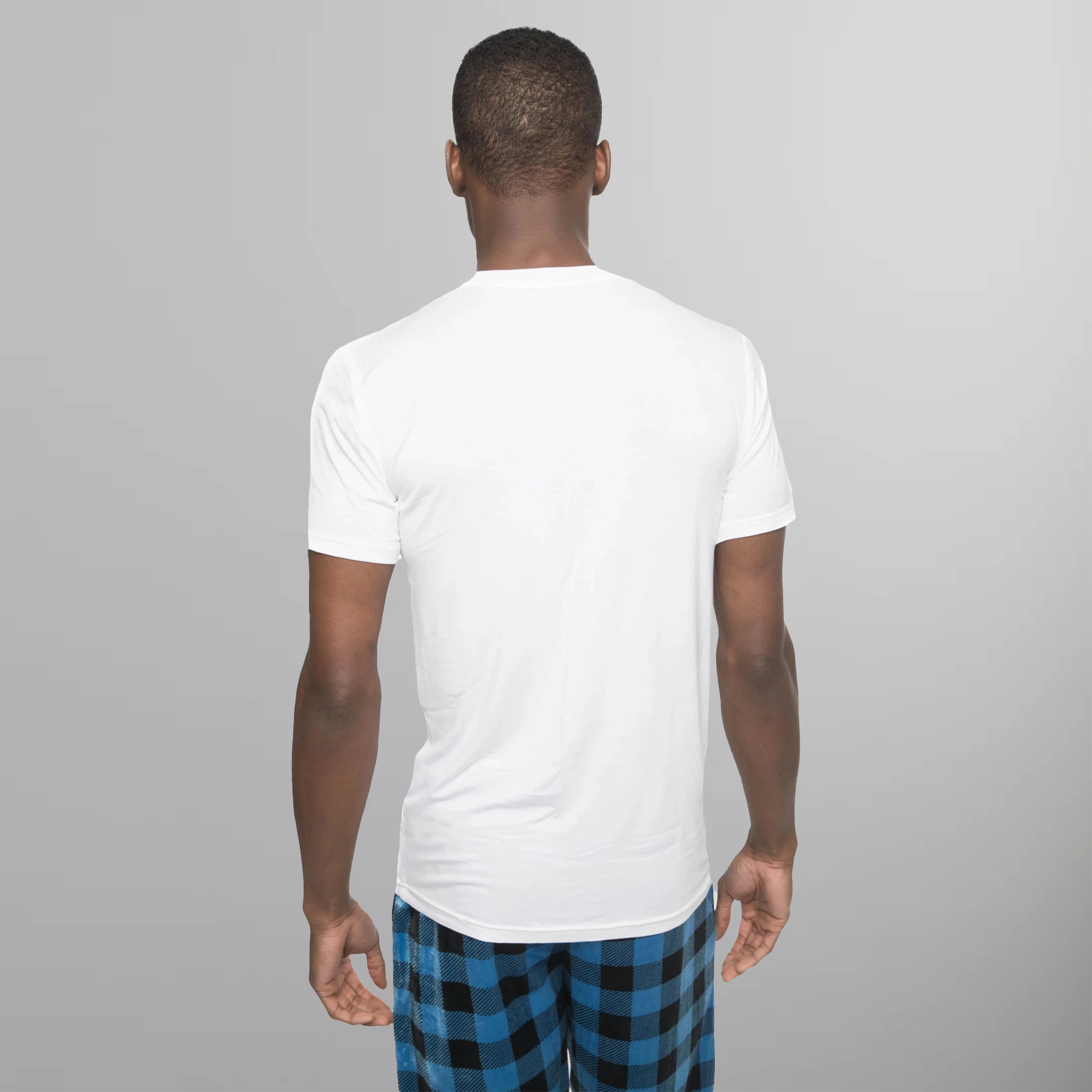 Members Only Short Sleeve Bamboo Rayon Sleep Shirt - WHITE Men's Sleep Shirt Members Only | White