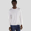 Men's Bamboo Rayon Long Sleeve Knit Sleep Shirt - White Men's Sleep Shirt Members Only 