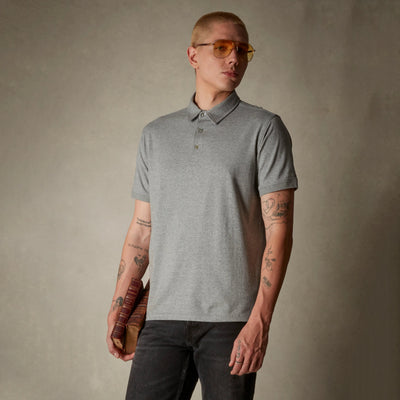 Men's Polo T-Shirt Members Only Grey Small 