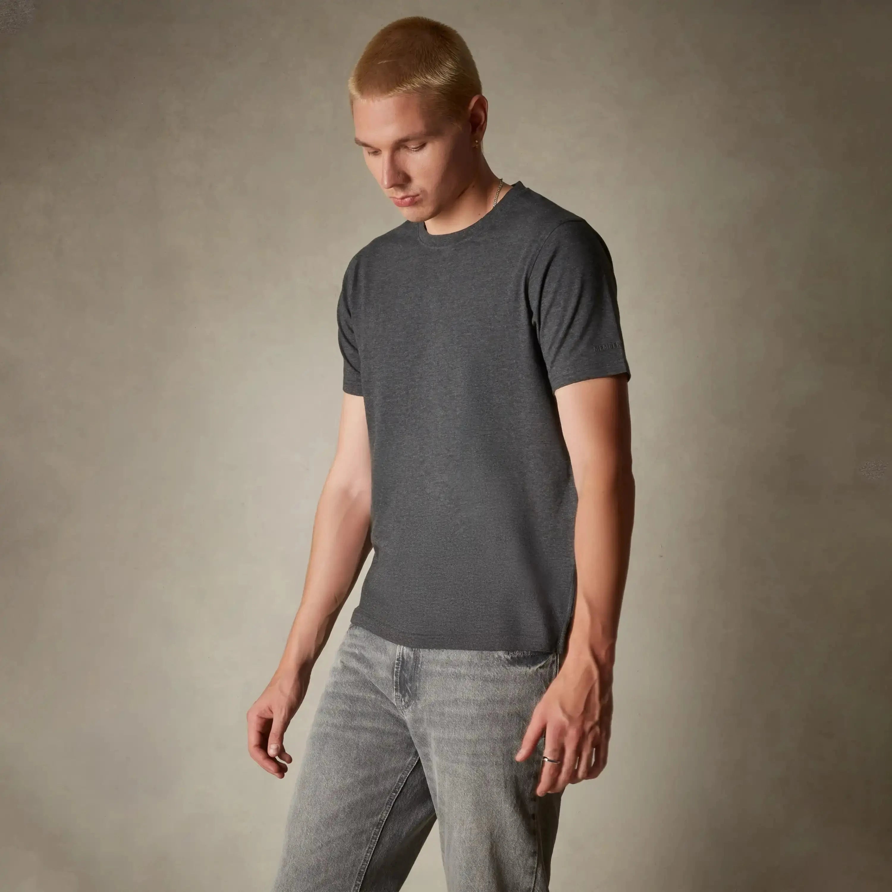 Men’s Crew Neck T-Shirt Members Only® Charcoal S 