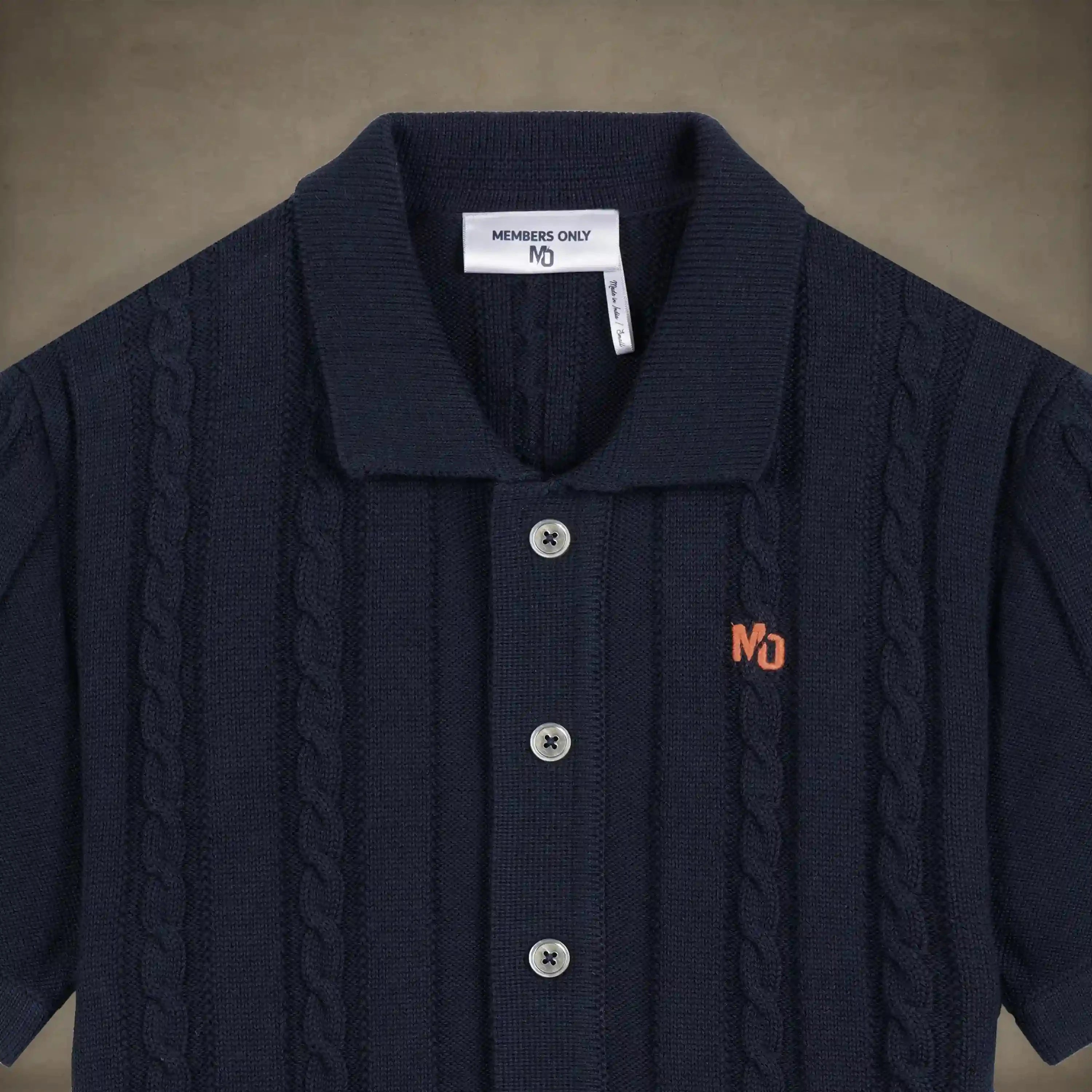 Men's JC Polo Cable Sweater Men's Iconic Jacket Members Only® 