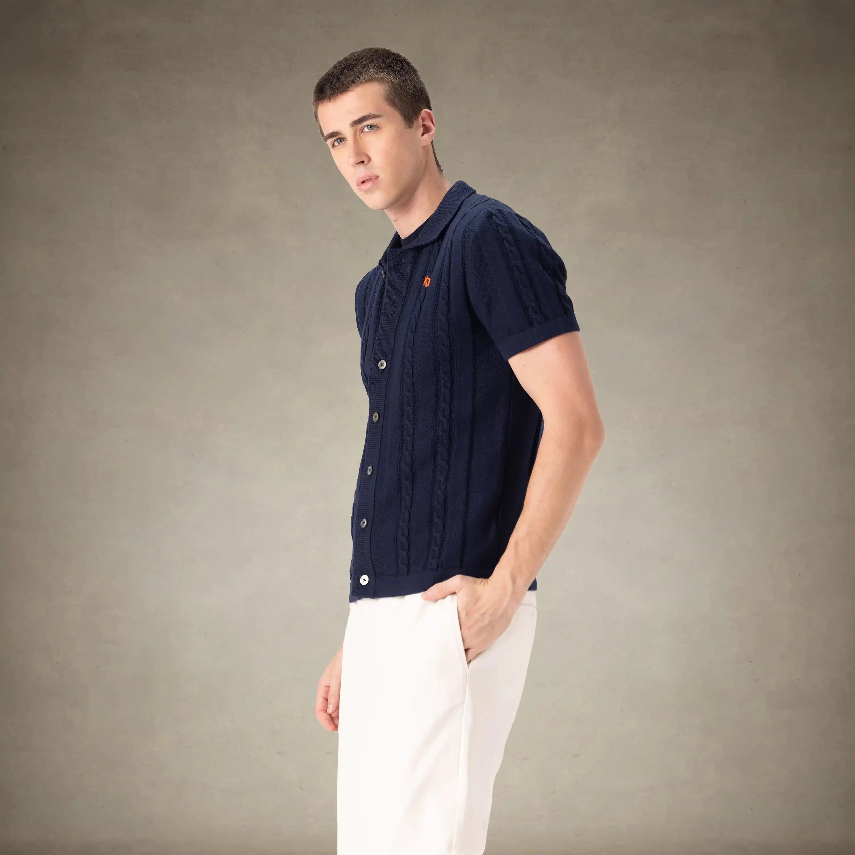Men's JC Polo Cable Sweater Men's Iconic Jacket Members Only® 