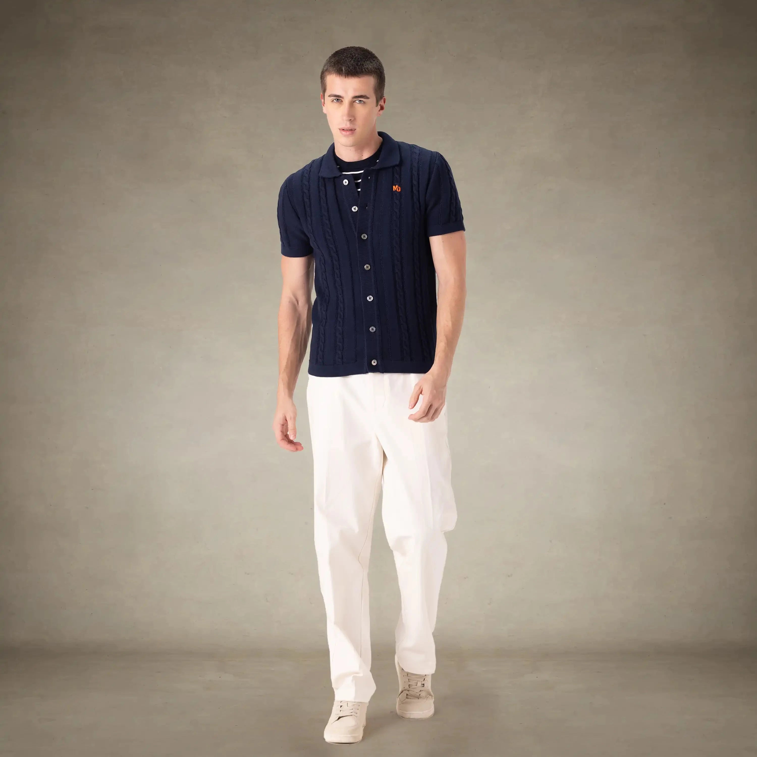 Men's JC Polo Cable Sweater Men's Iconic Jacket Members Only® 
