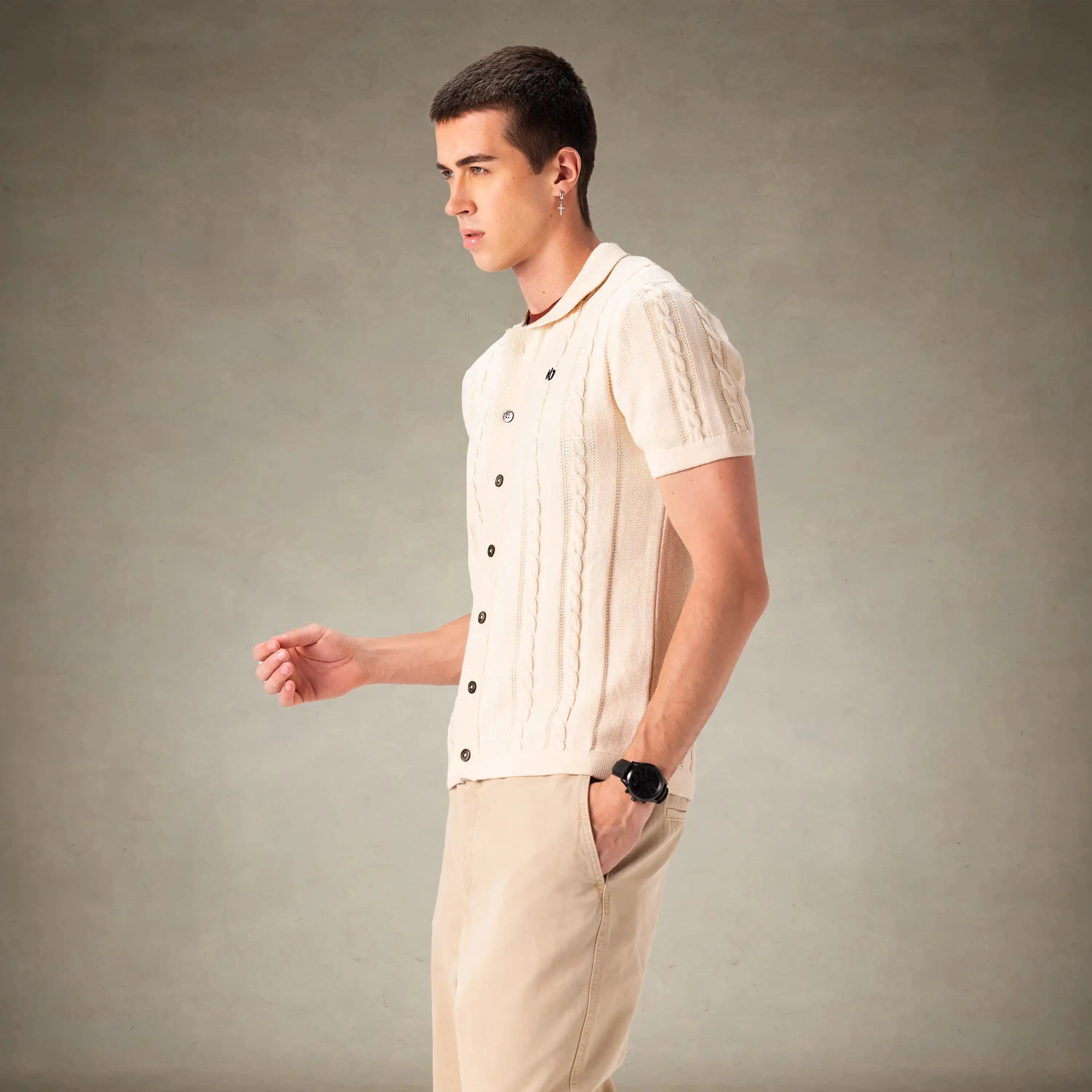 Men's JC Polo Cable Sweater Men's Iconic Jacket Members Only® 