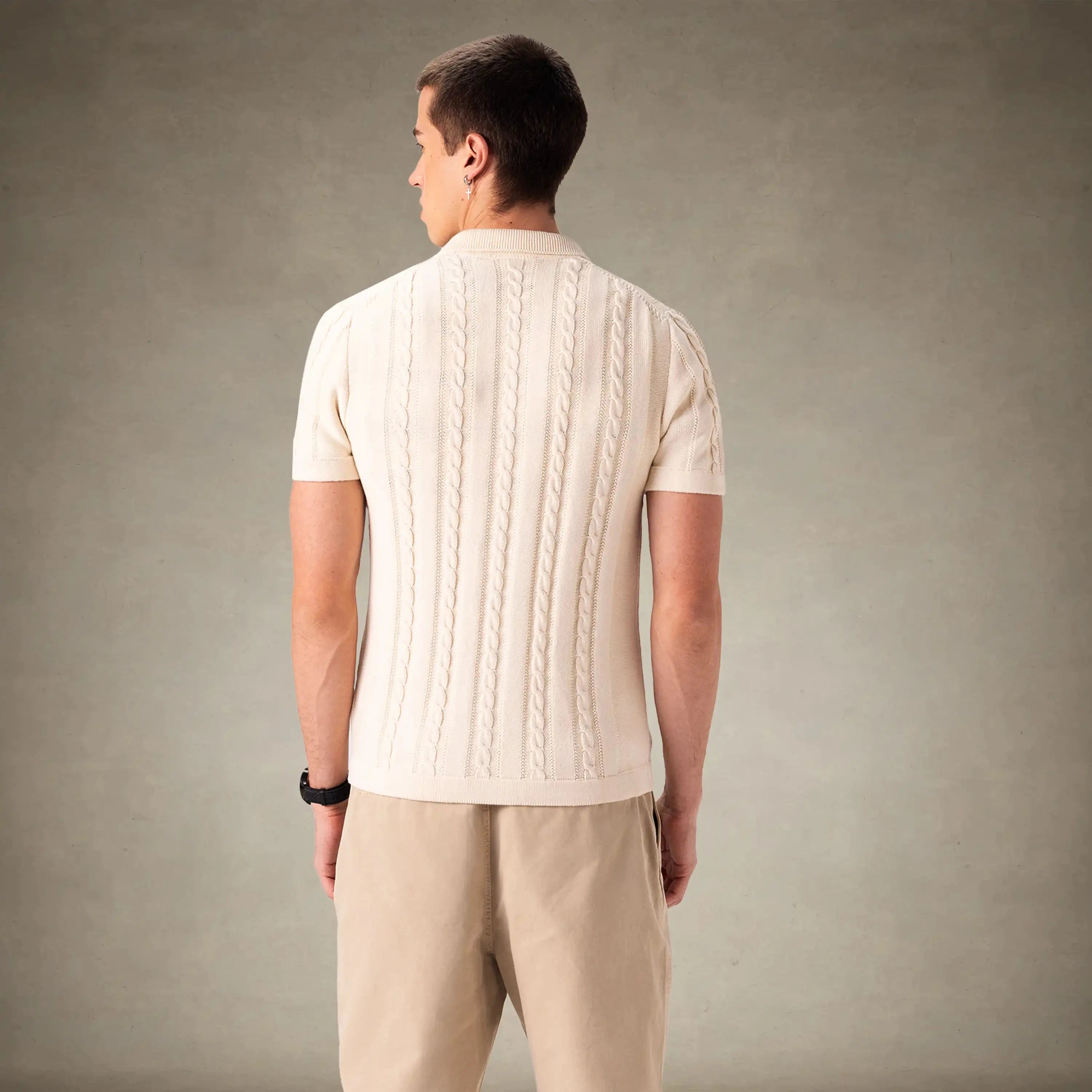 Men's JC Polo Cable Sweater Men's Iconic Jacket Members Only® 