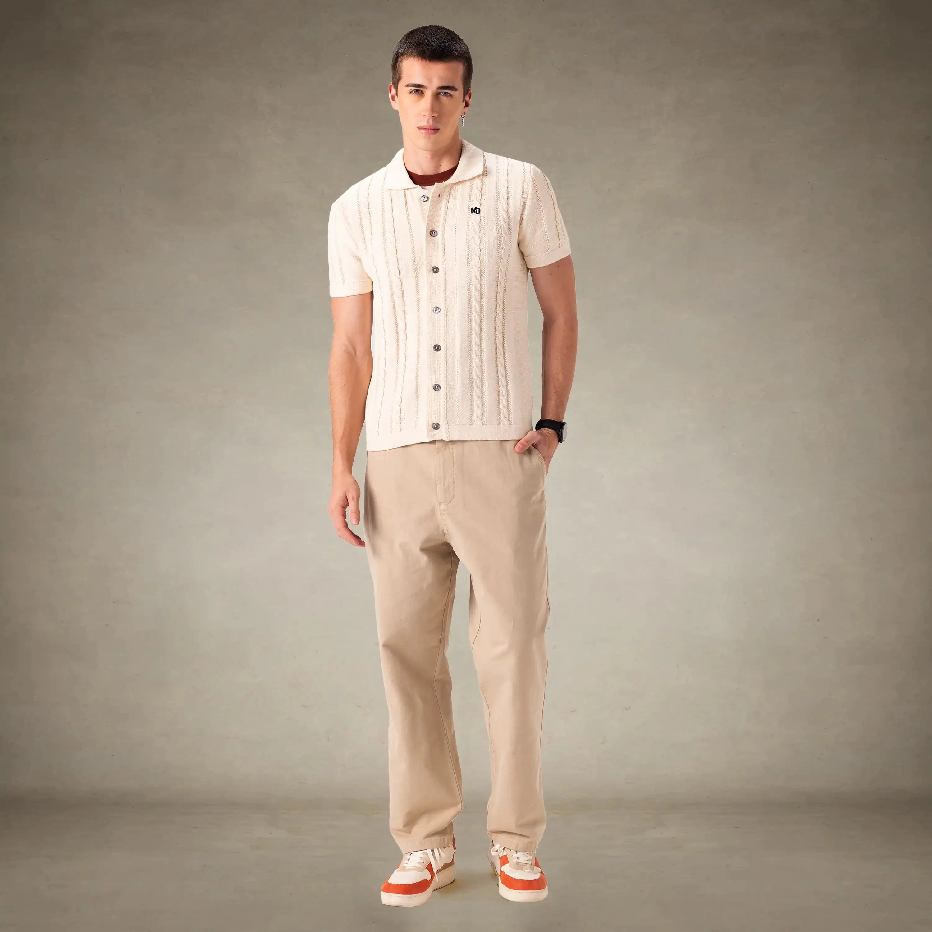 Men's JC Polo Cable Sweater Men's Iconic Jacket Members Only® 