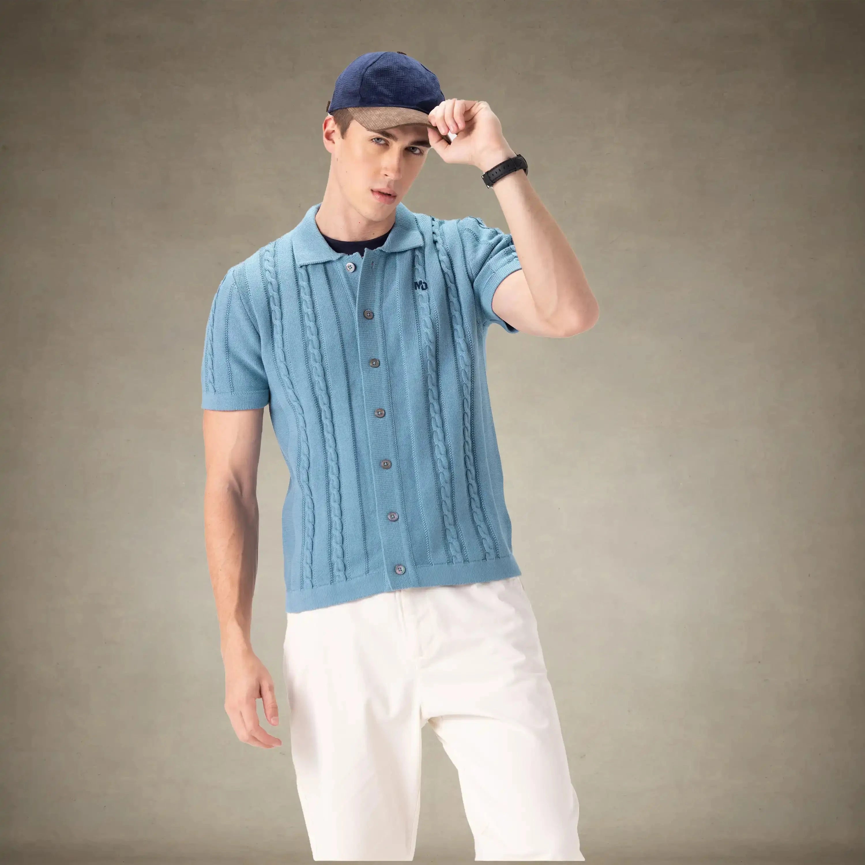 Men's JC Polo Cable Sweater Men's Iconic Jacket Members Only® 