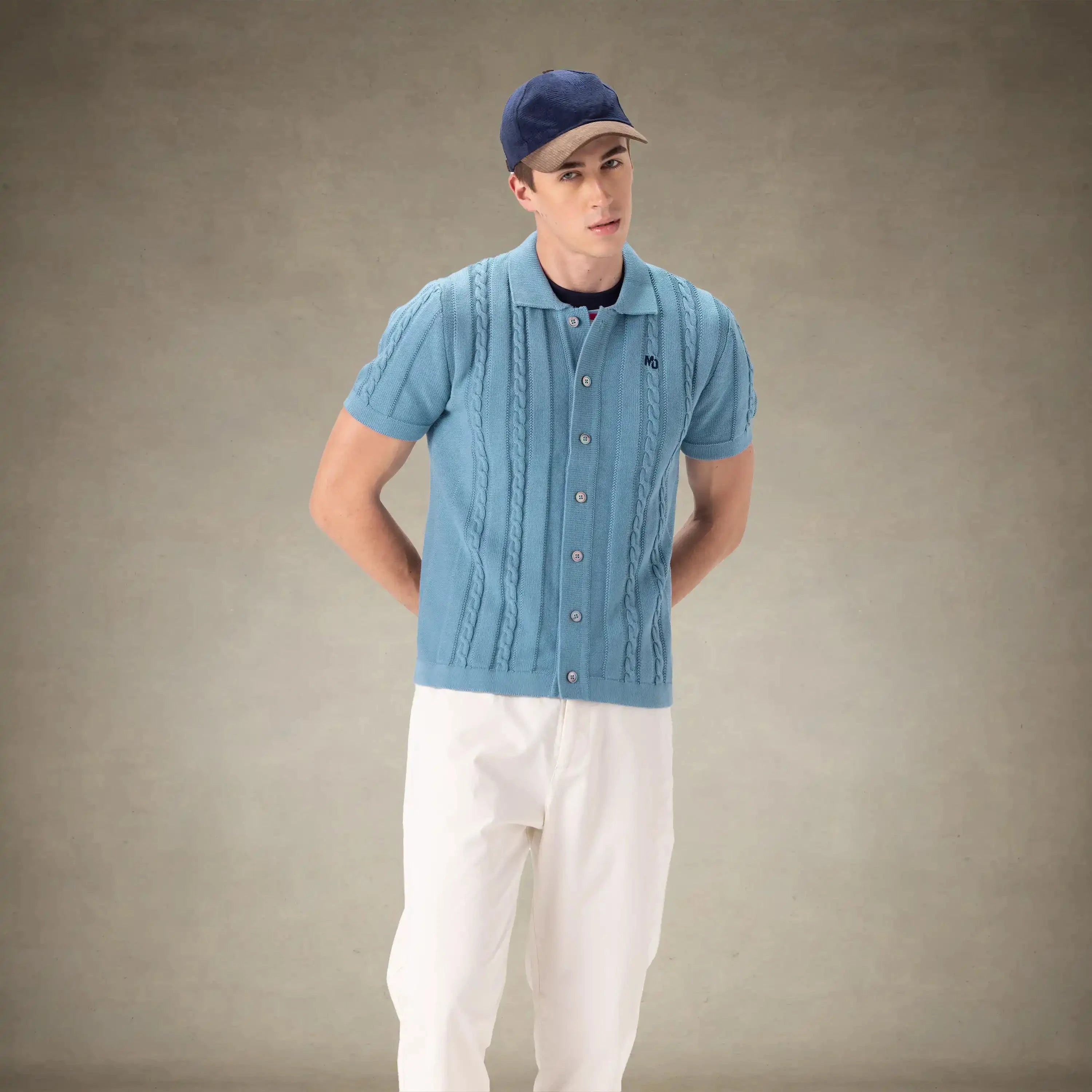 Men's JC Polo Cable Sweater Men's Iconic Jacket Members Only® 