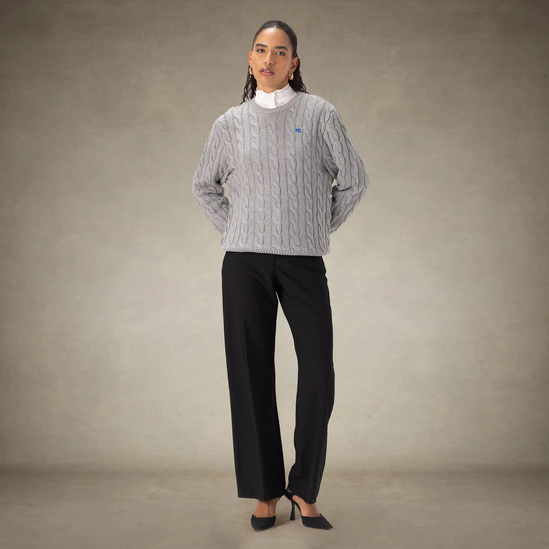 Crew Neck Cable Sweater for Women | Members Only