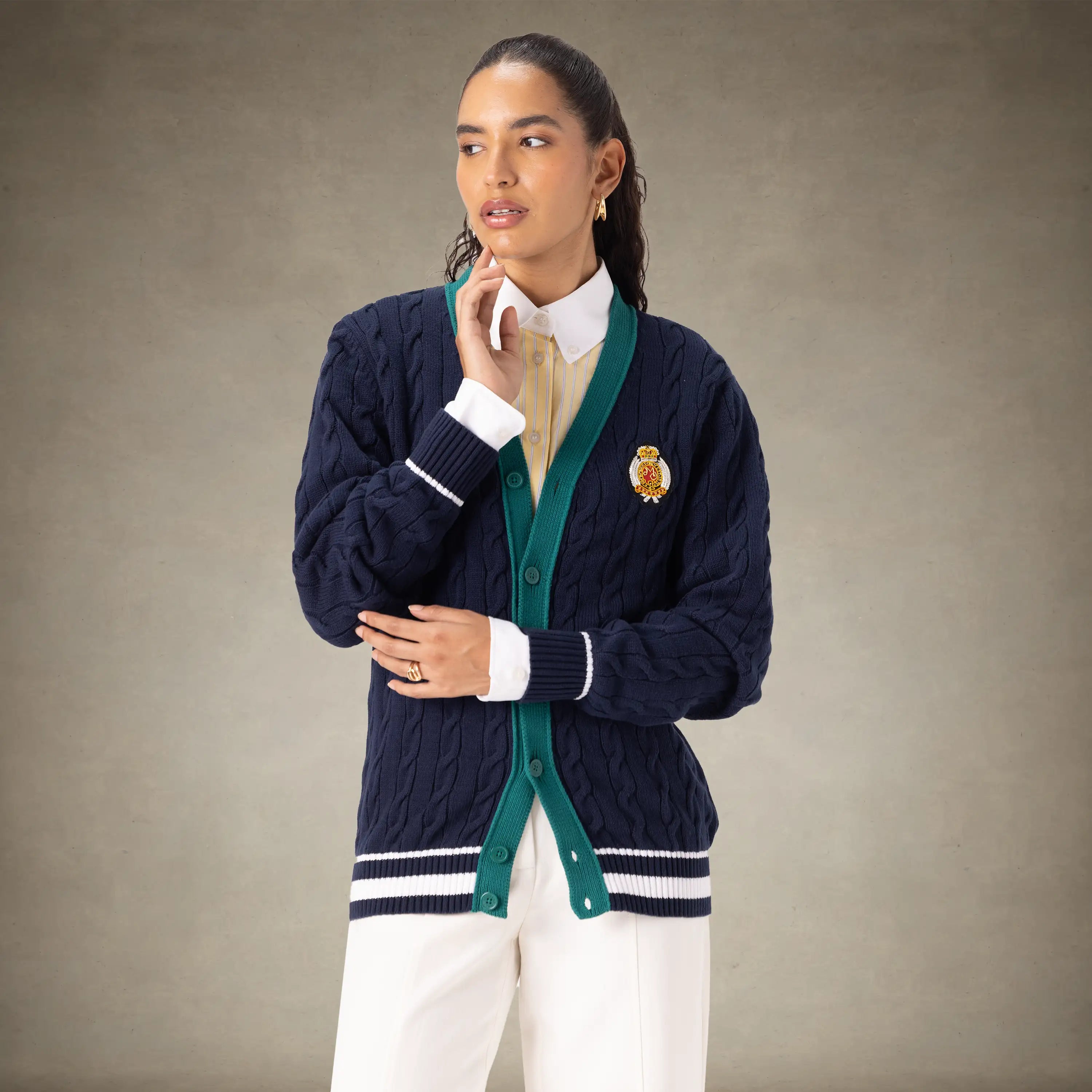 Women's Cable Knit Cardigan