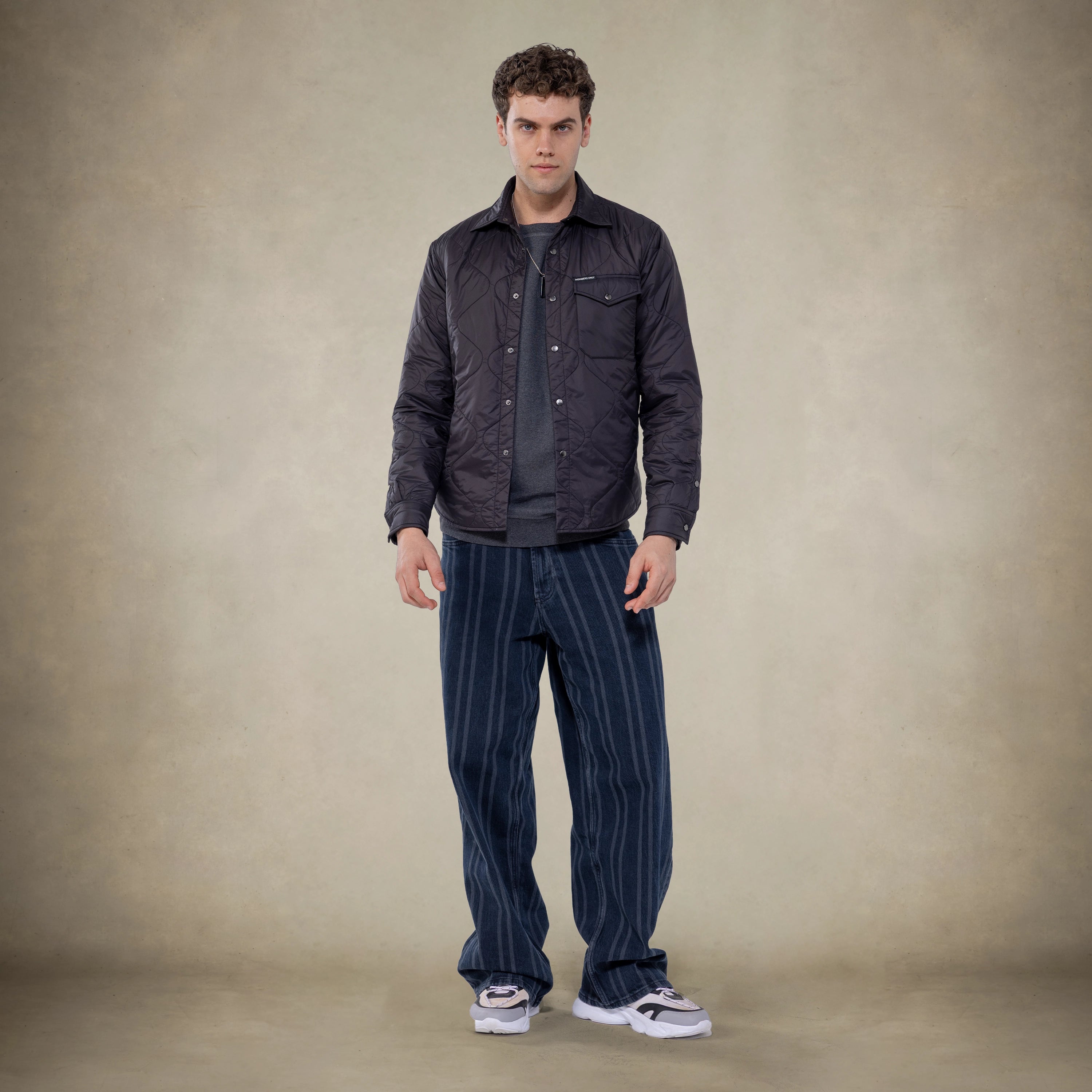 Men's Quilted Shirt Jacket