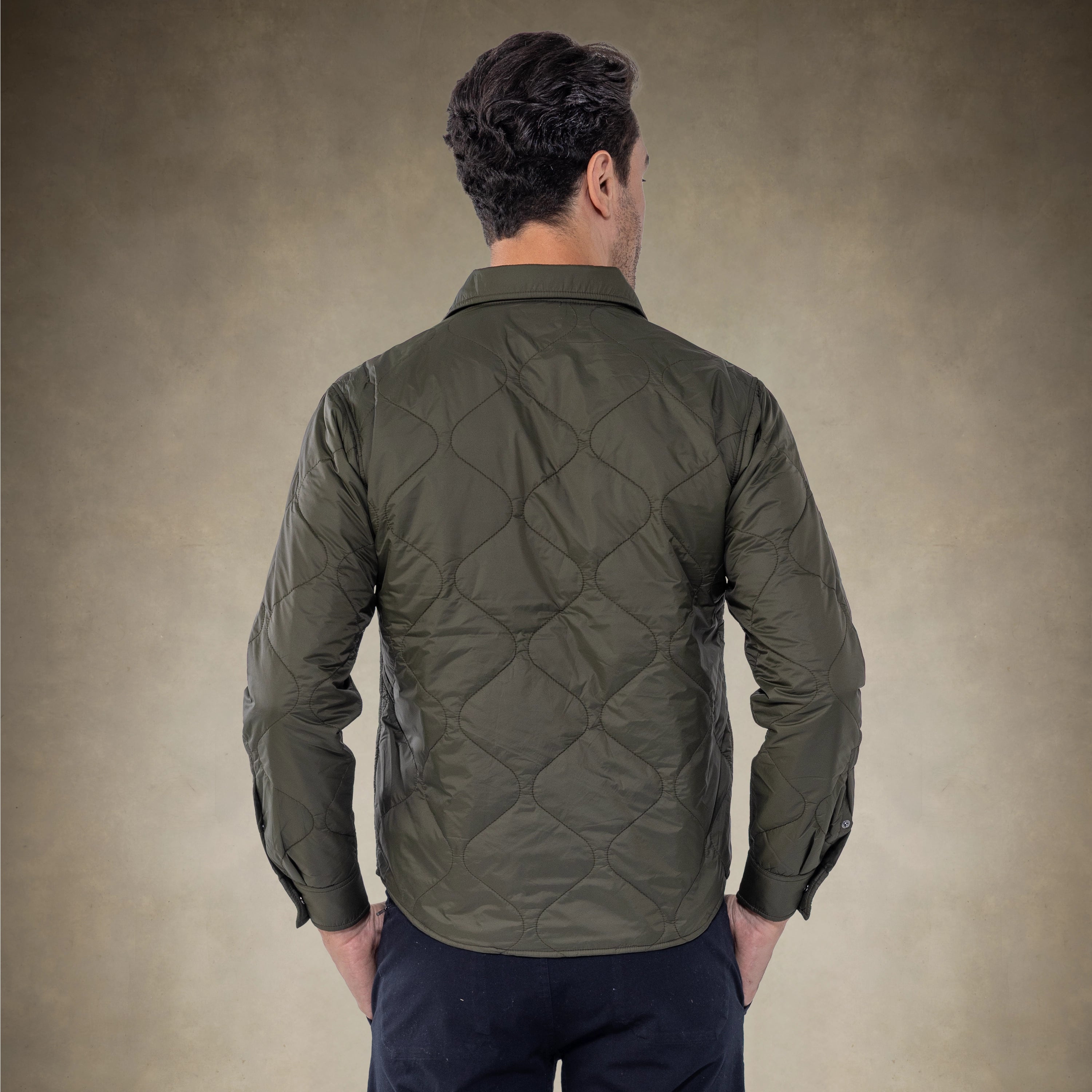 Men's Quilted Shirt Jacket