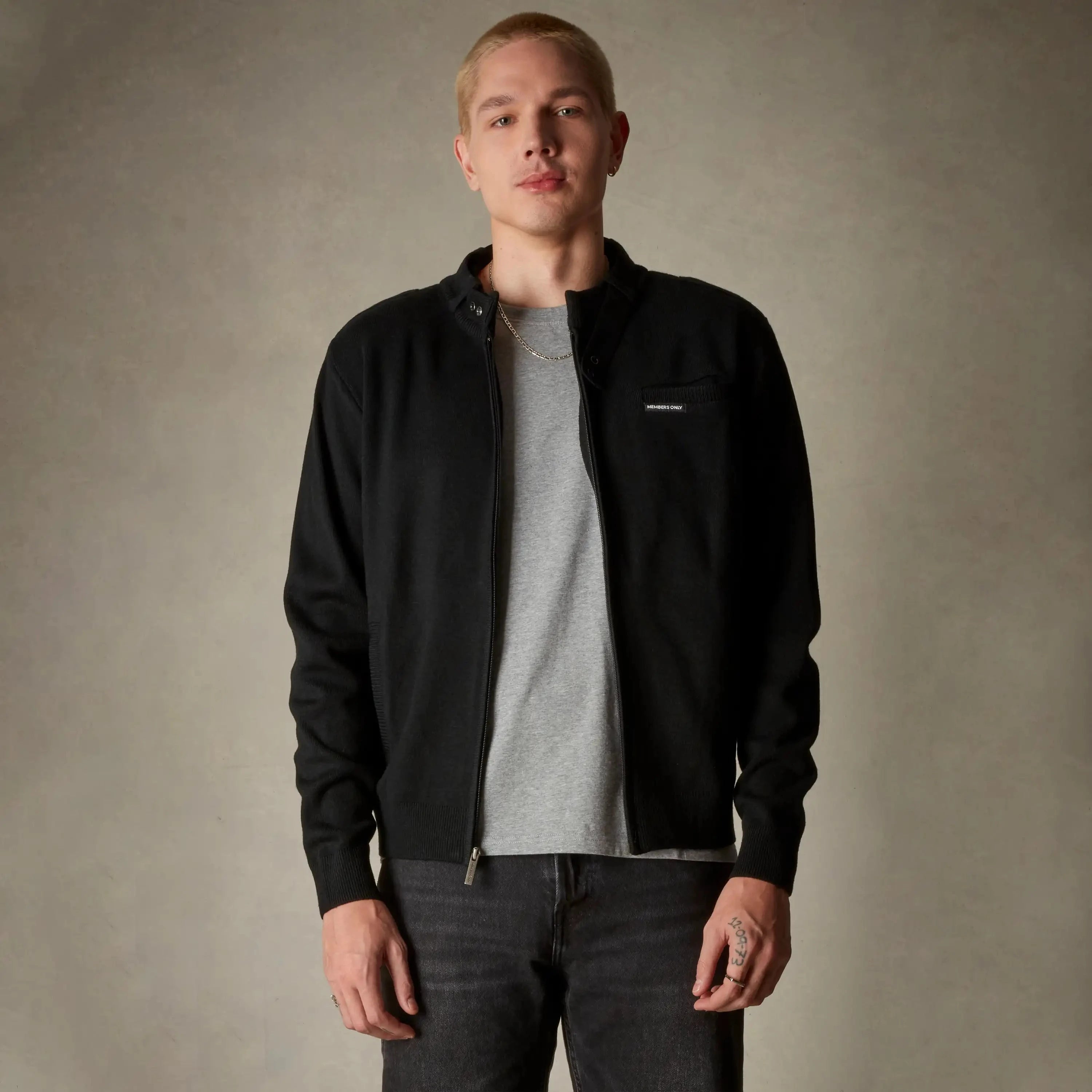 Men's Iconic Racer Sweater Members Only® Black S 
