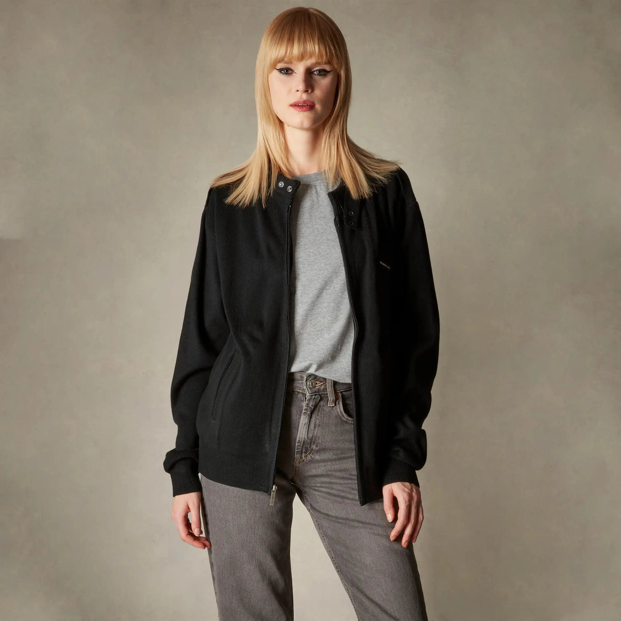 Lightweight Members Only iconic racer sweater for women