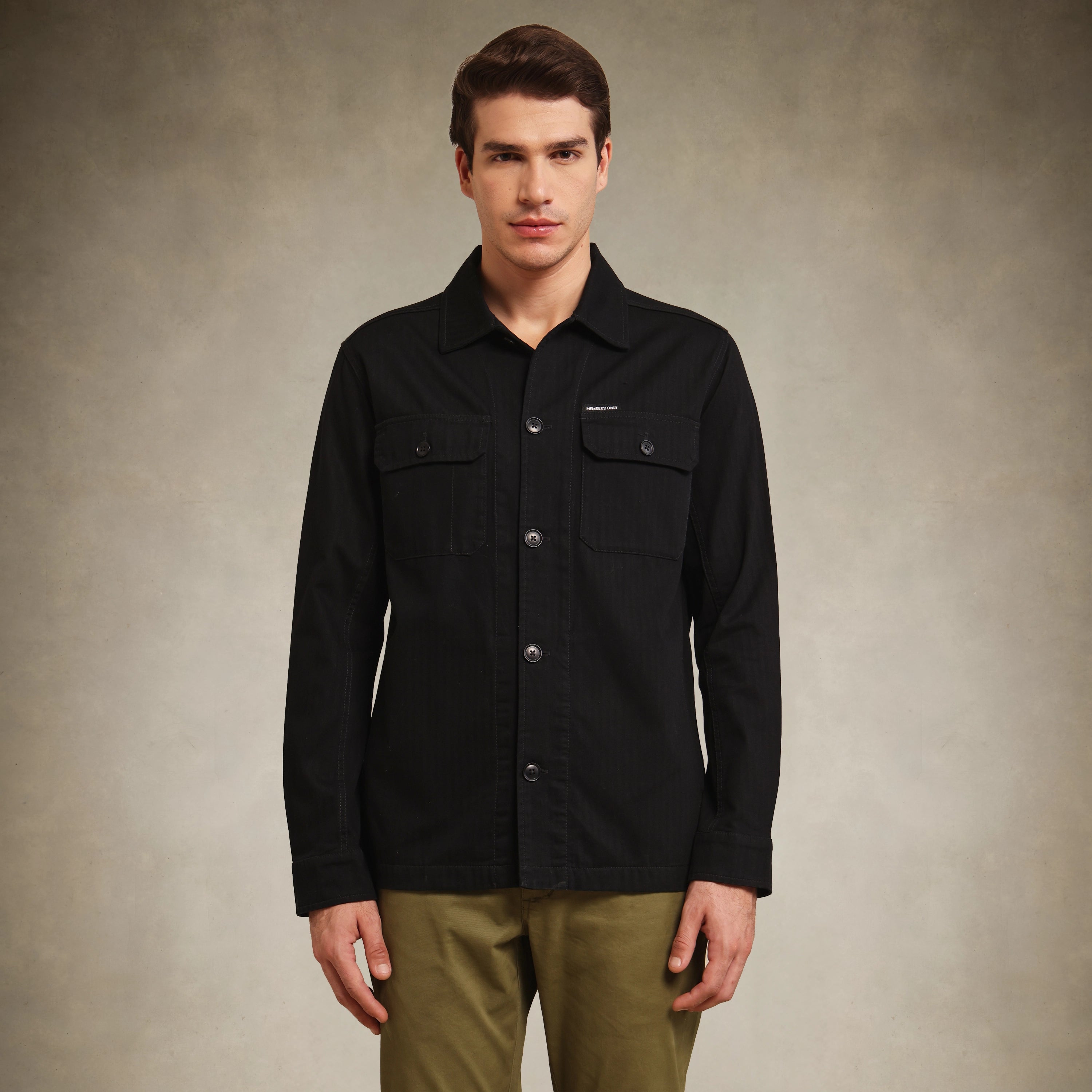 Classic cotton utility overshirt