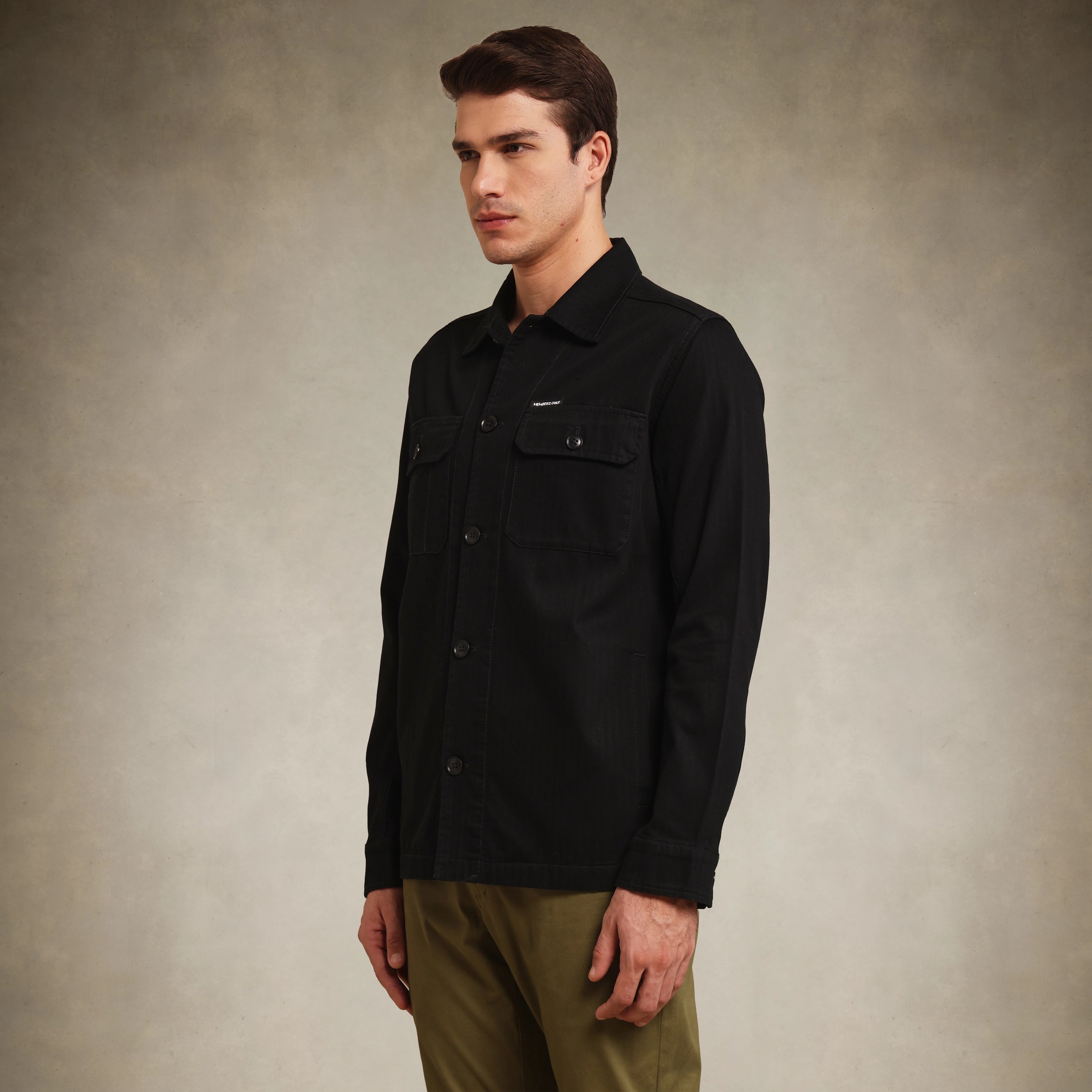 Men's premium twill overshirt