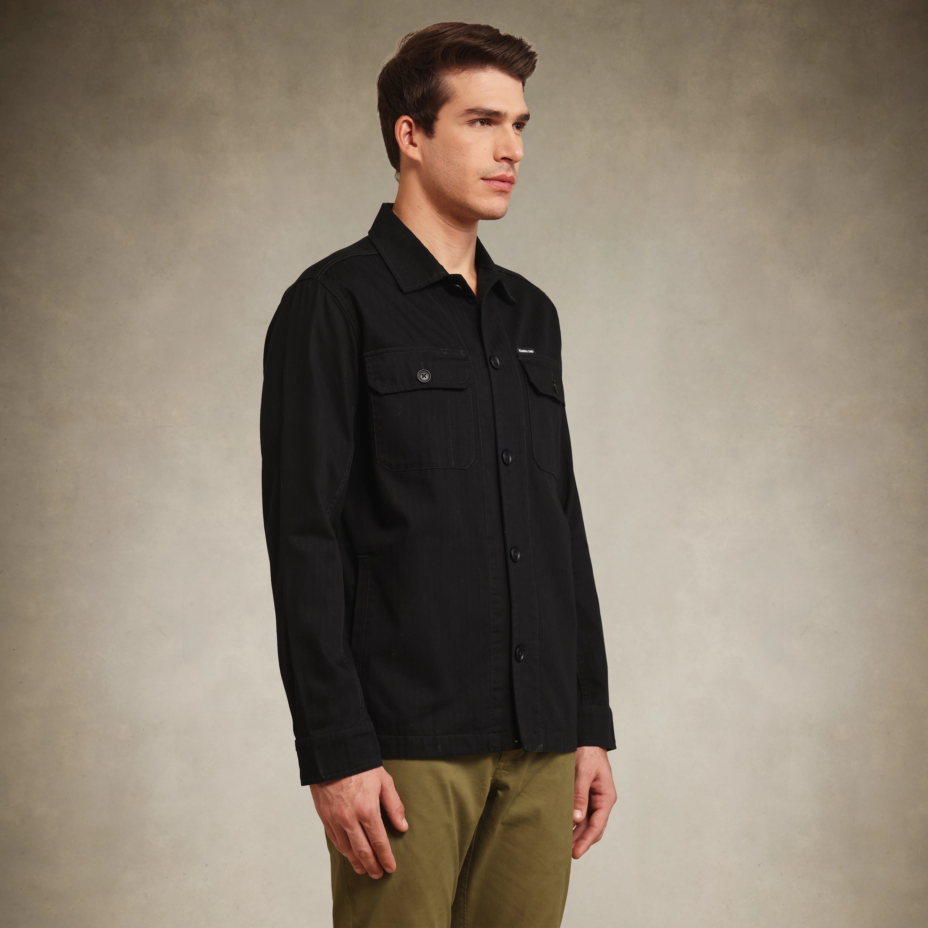 Men's classic shirt jacket design