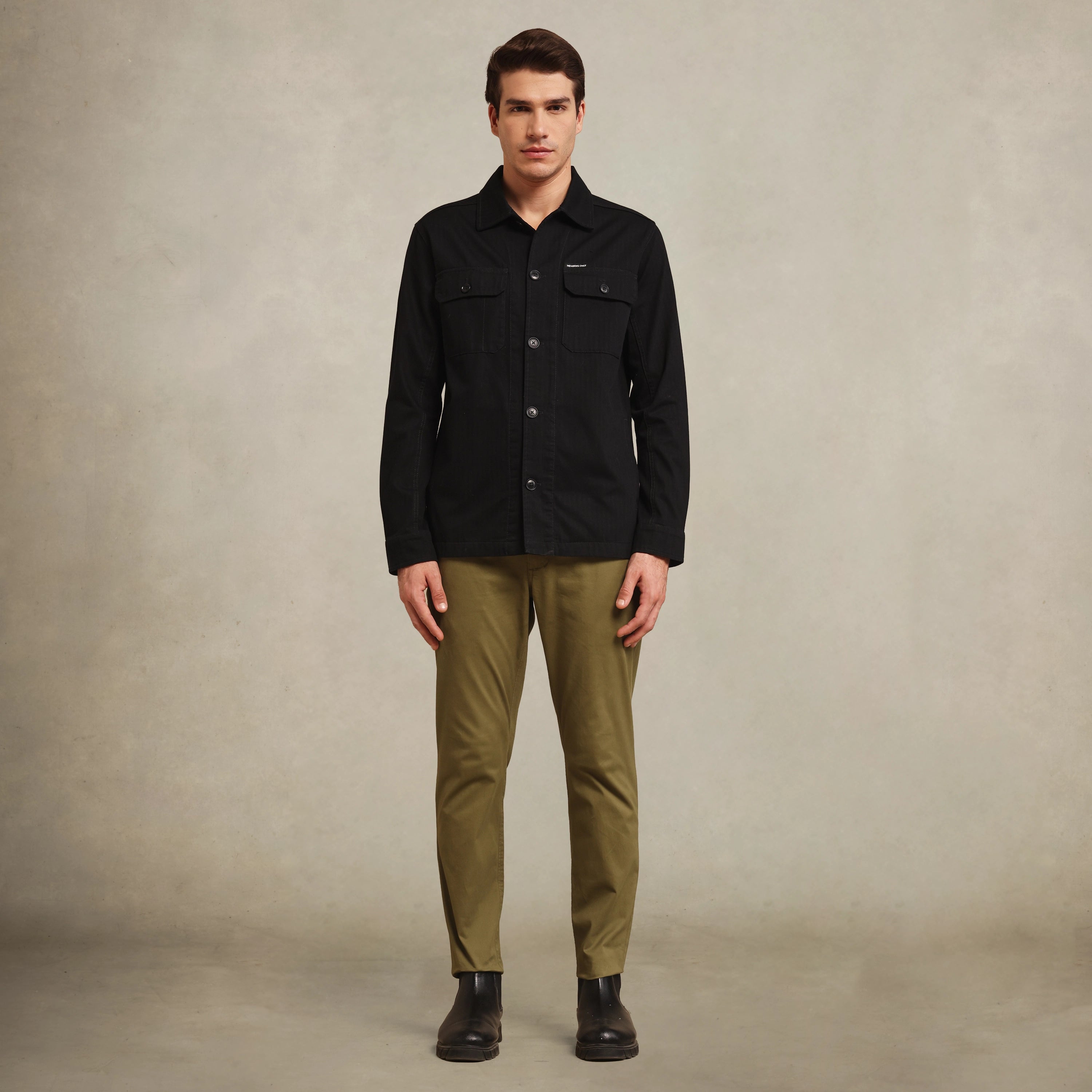 Men's lightweight shirt jacket
