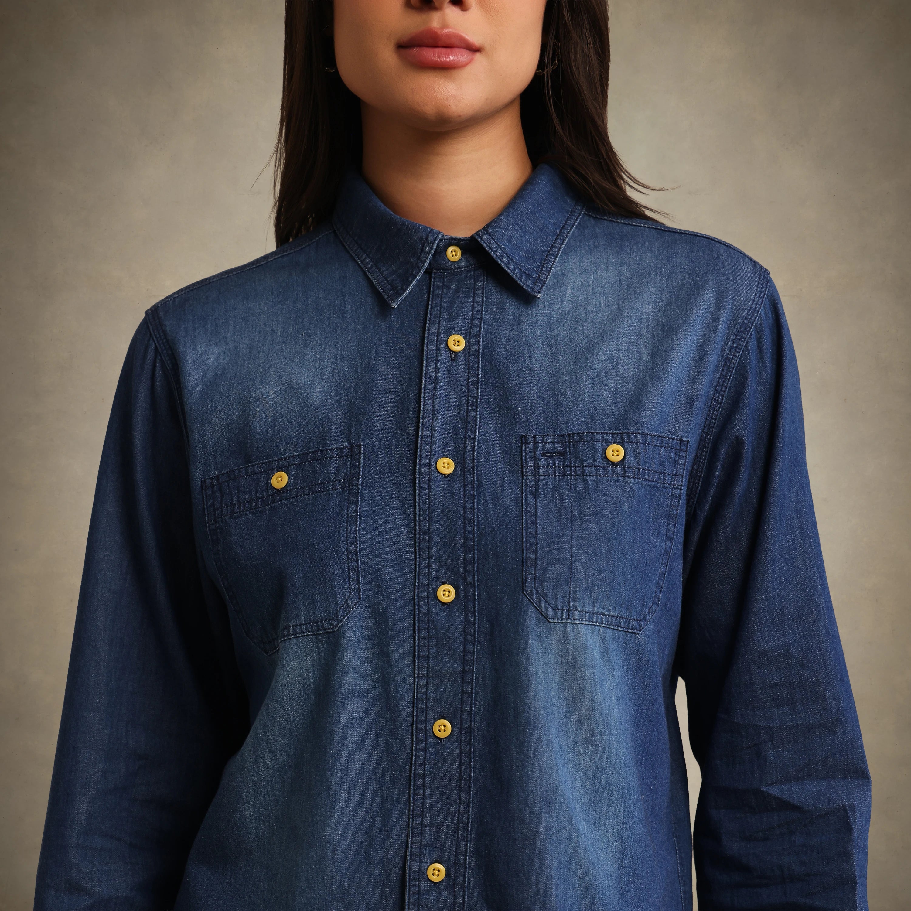 Women's Oversized Denim Shirt