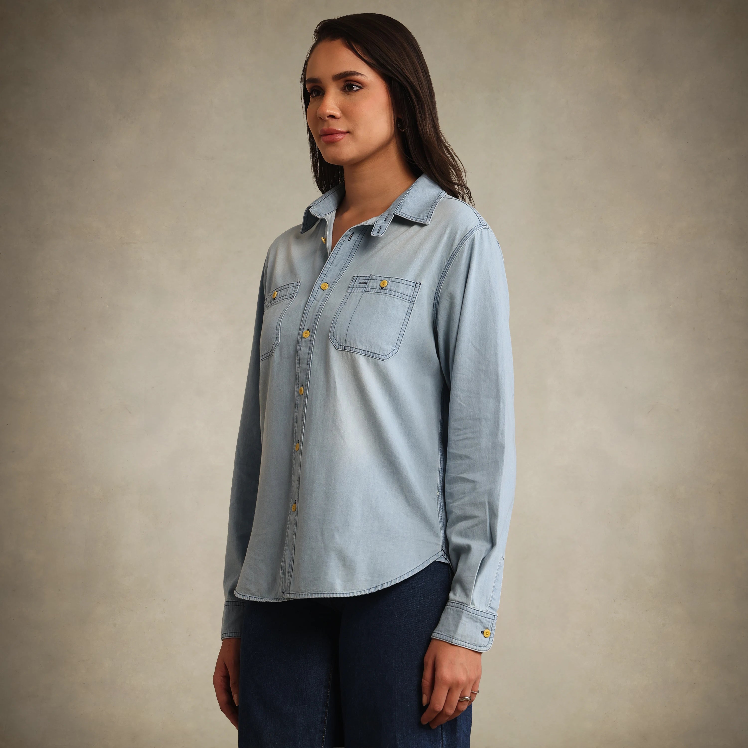 Women's Oversized Denim Shirt