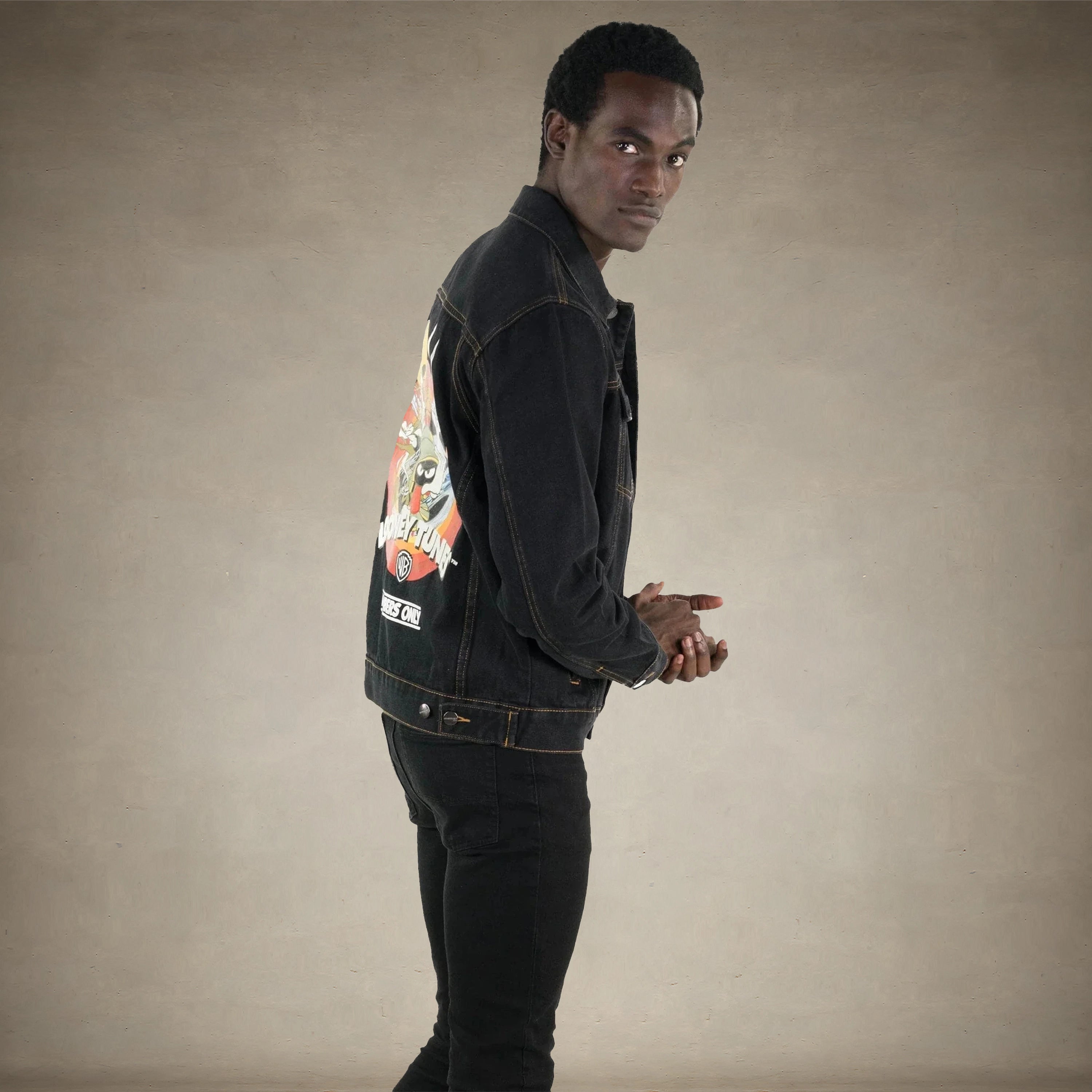 Men's Looney Tunes Denim Trucker Jacket - FINAL SALE