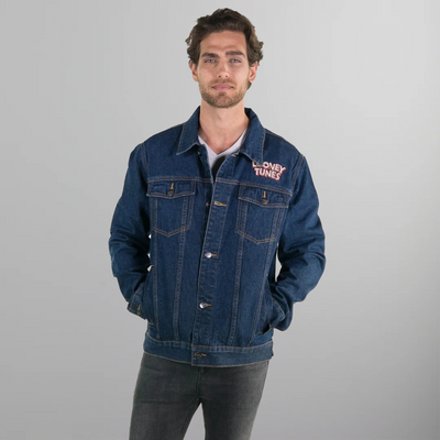 Men's Looney Tunes Denim Trucker Jacket - FINAL SALE Members Only |  Indigo