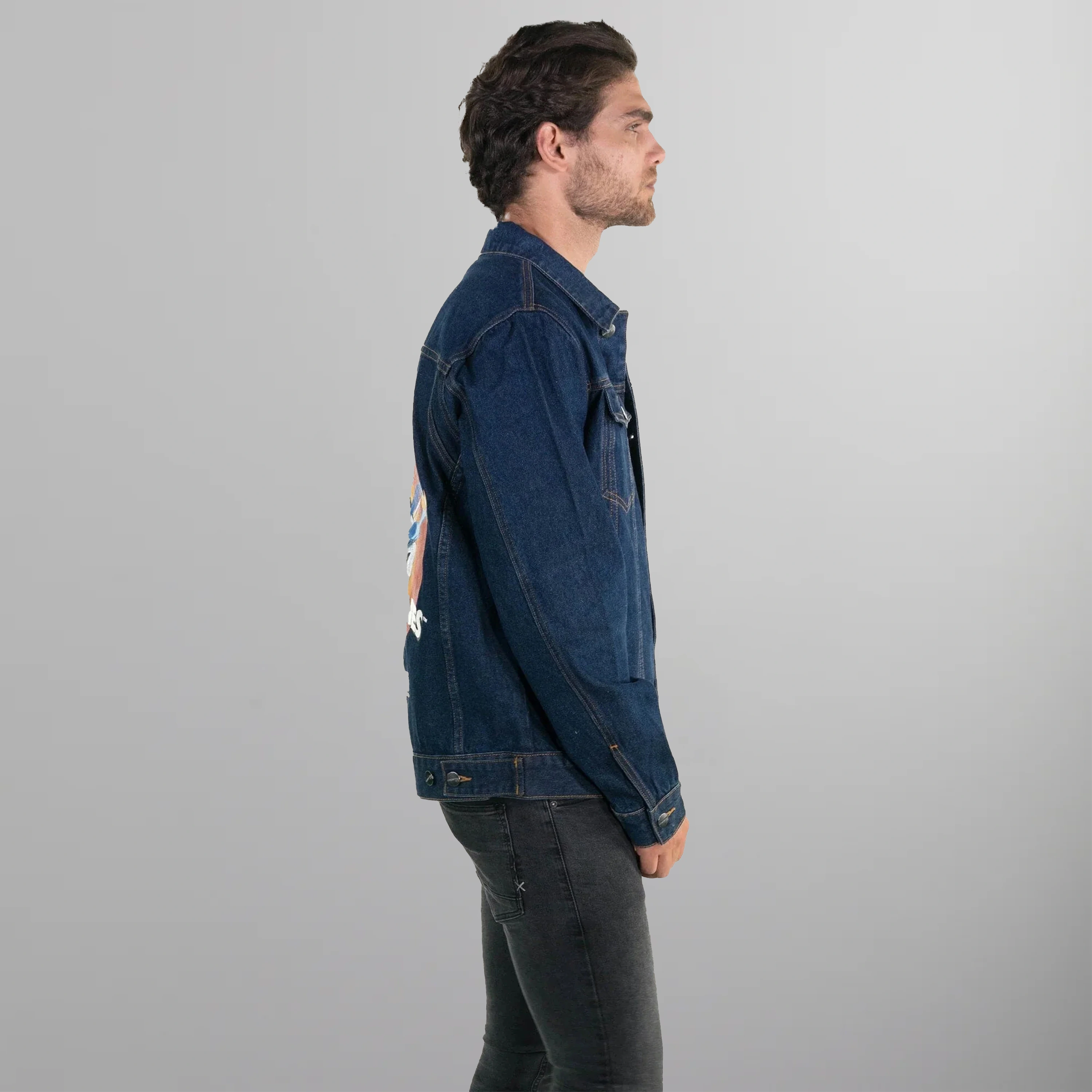 Men's Looney Tunes Denim Trucker Jacket - FINAL SALE Members Only |  Indigo