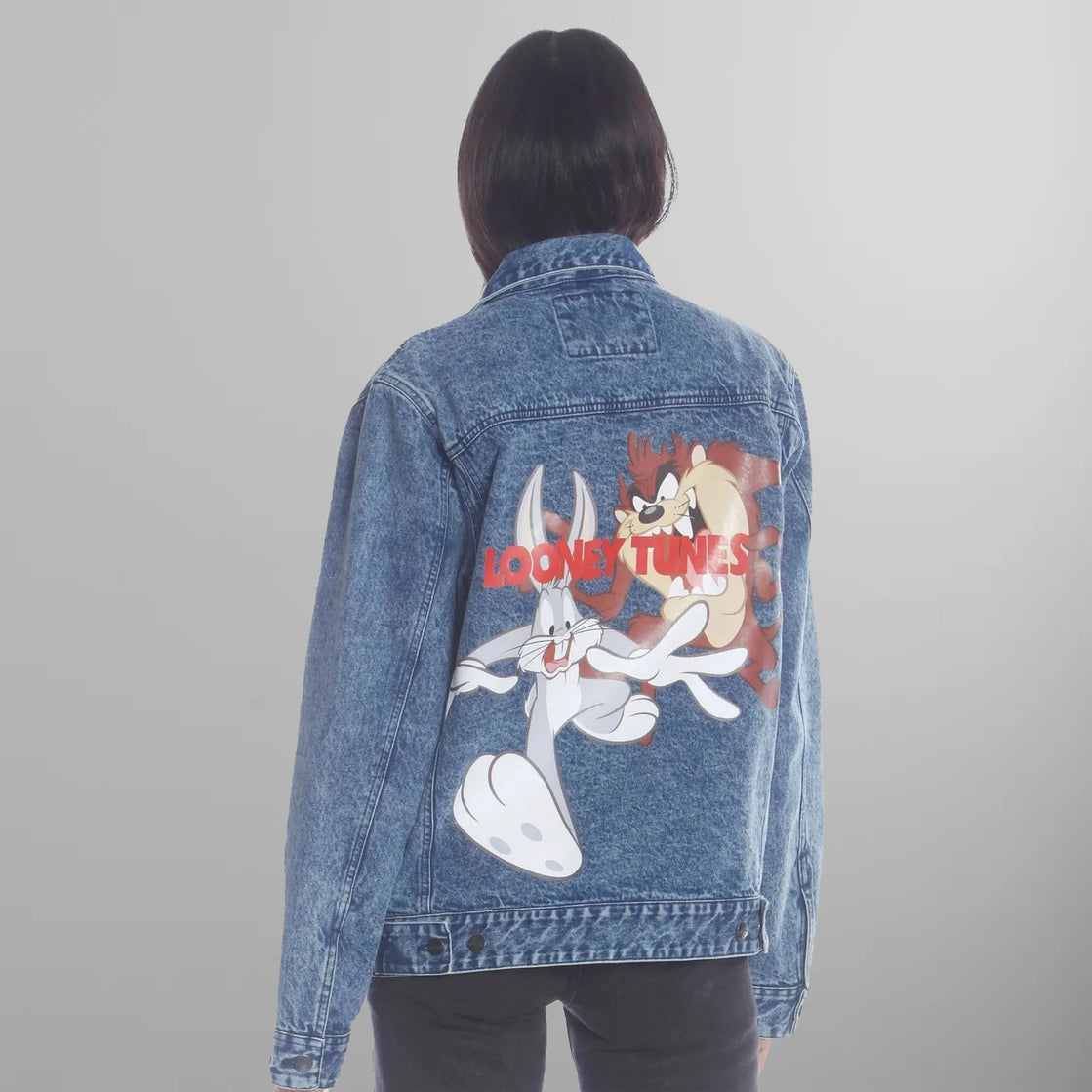 Bugs Bunny Sleeveless Denim Jacket, Size M - store Blue Jeans