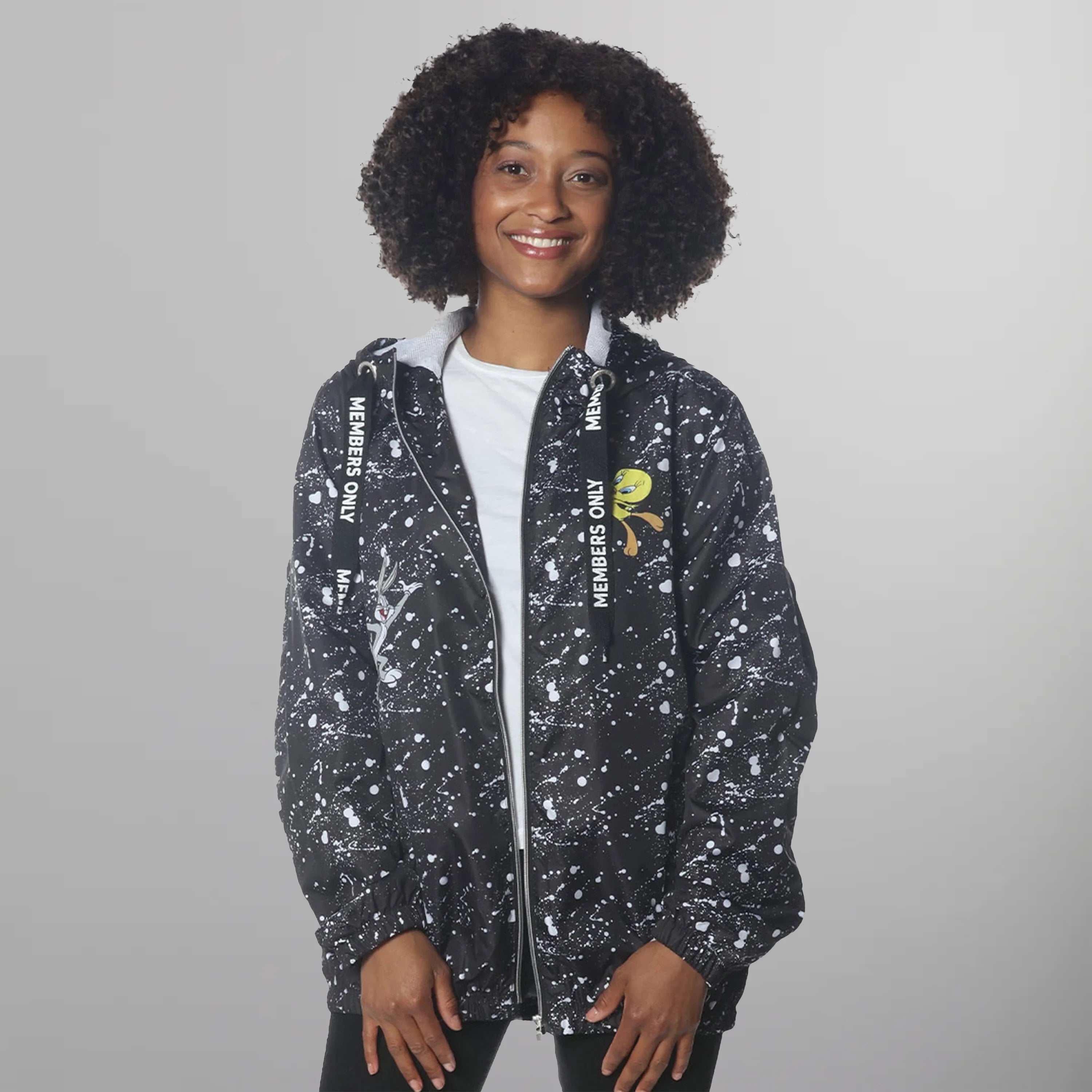 Women's Looney Tunes Full Zip Jacket - FINAL SALE Womens Jacket Members Only 